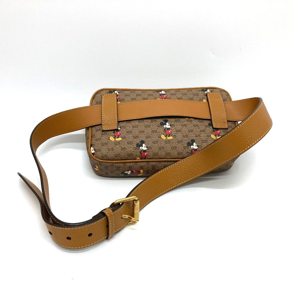 Gucci Sling GG Supreme Disney Collaboration Canvas Brown Mini Bag
