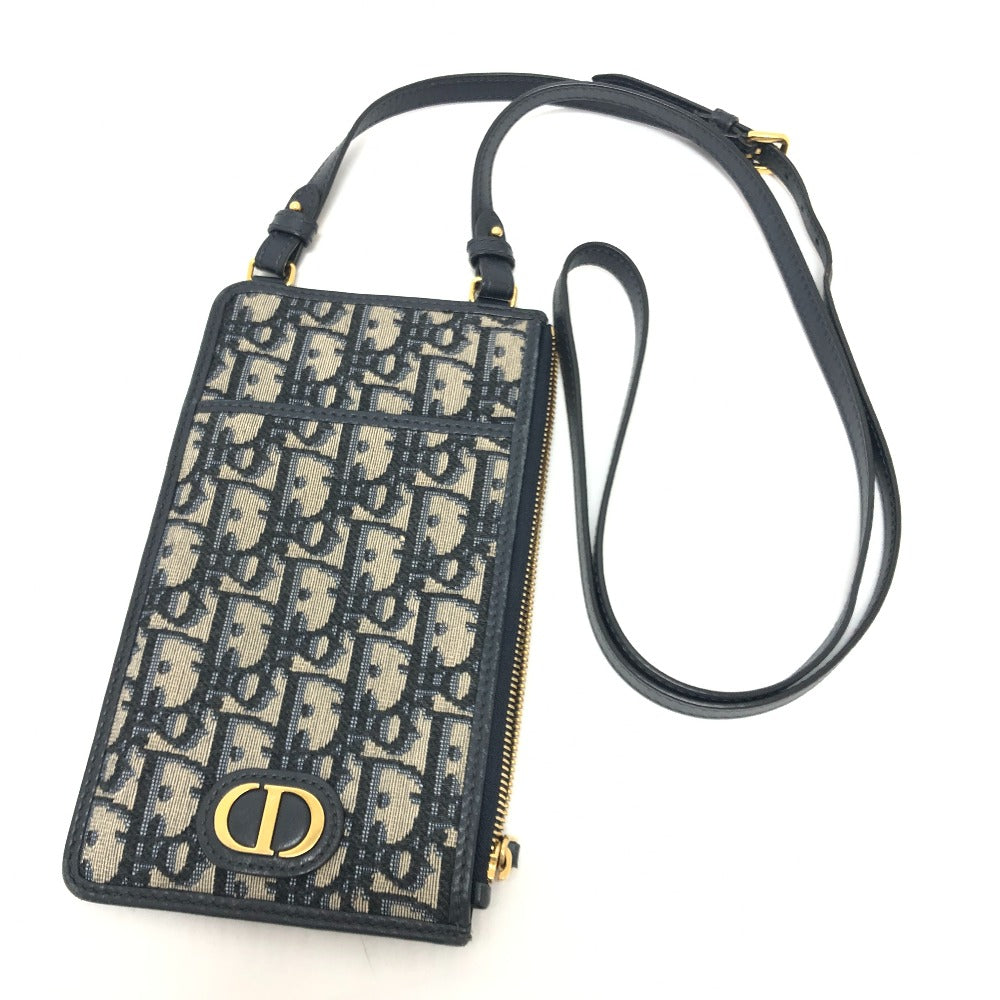 Dior Shoulder Bag Navy Of League Women Canvas