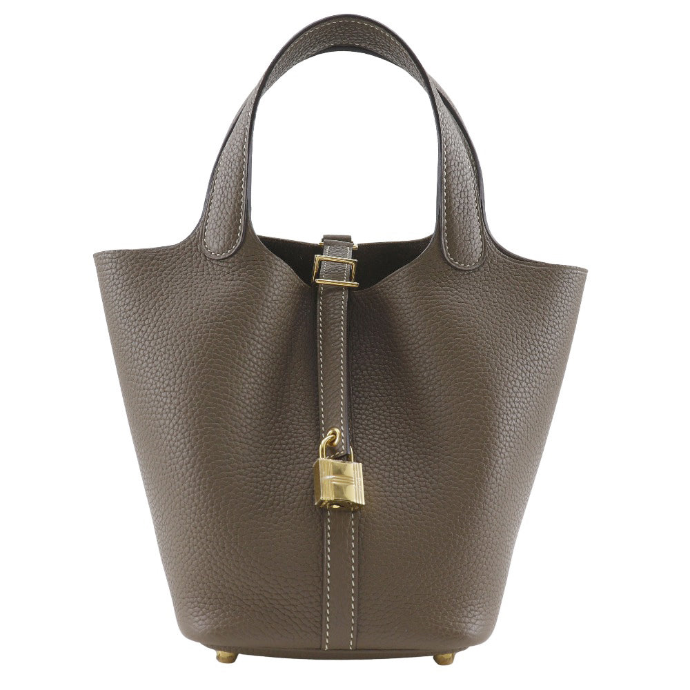 Taurillon Clemence Metal Picotan Rock Pm Gold Travel Bag
