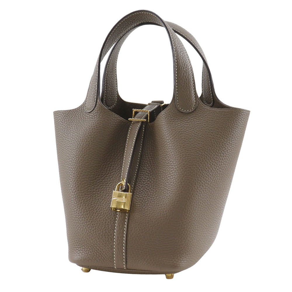 Taurillon Clemence Metal Picotan Rock Pm Gold Travel Bag