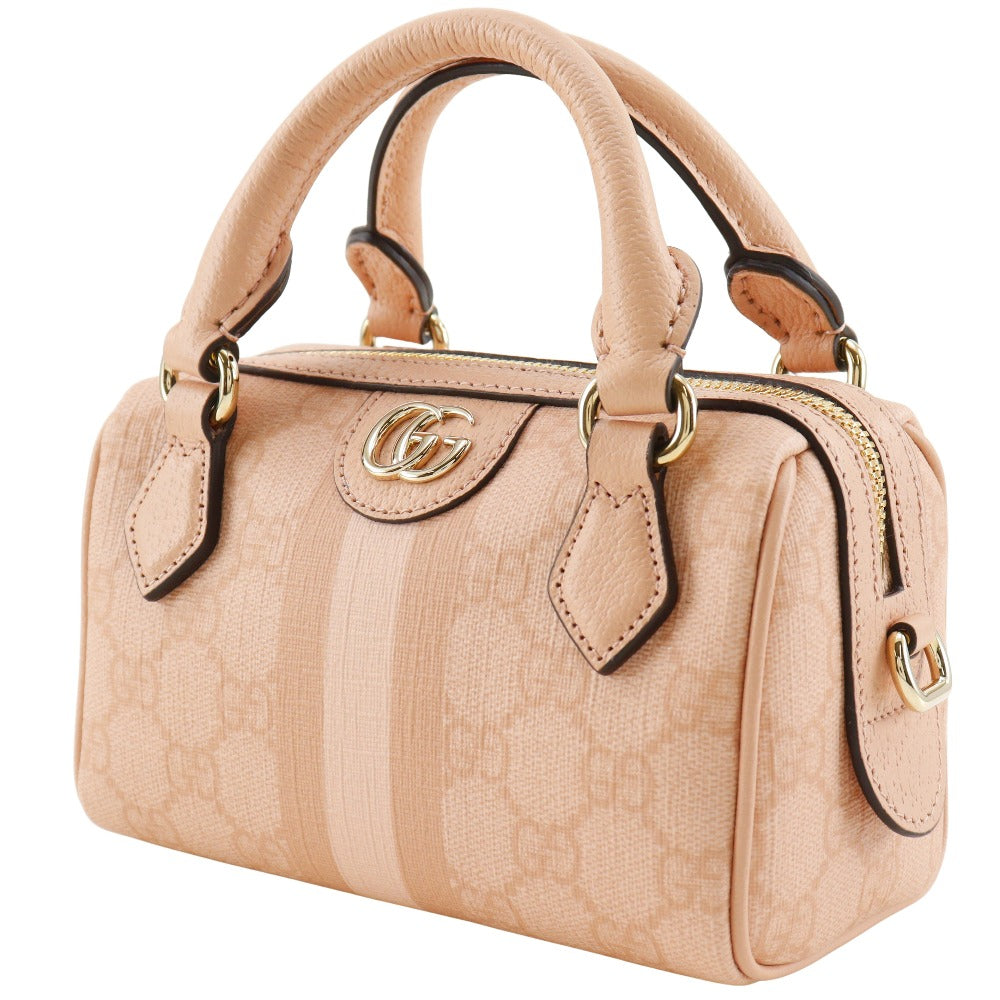 Gucci FAD03 GG Supreme 2WAYShoulder Ophidia Canvas Pink Mini Shoulder Bag