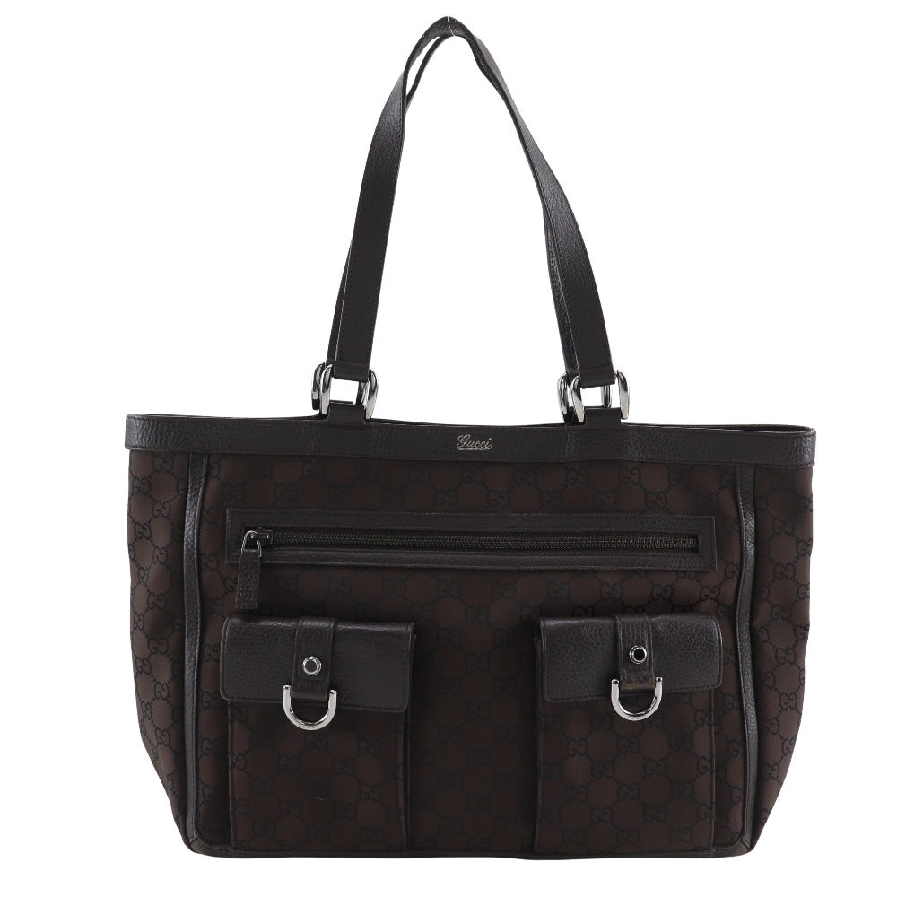 Gucci Abbey Line Tote Bag Canvas Nylon