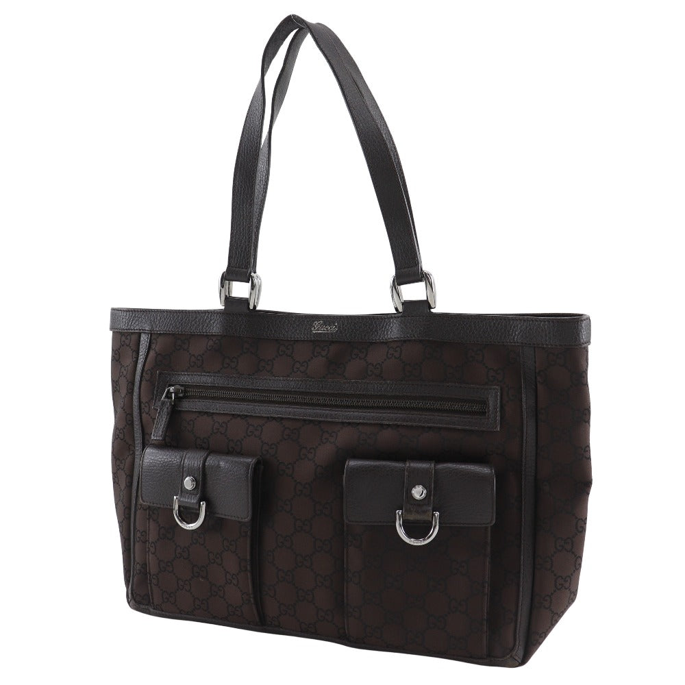 Gucci Abbey Line Tote Bag Canvas Nylon