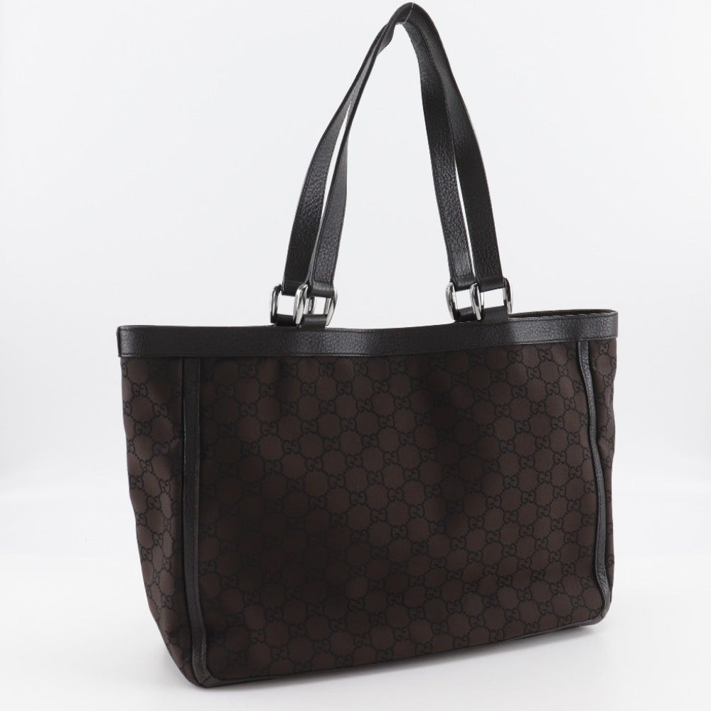 Gucci Abbey Line Tote Bag Canvas Nylon