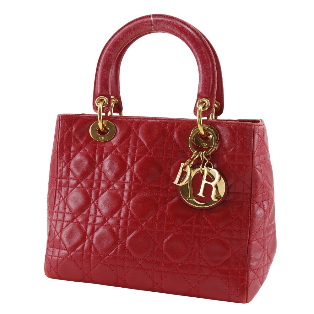 Dior Christian Lady Calf Handbag Travel Bag
