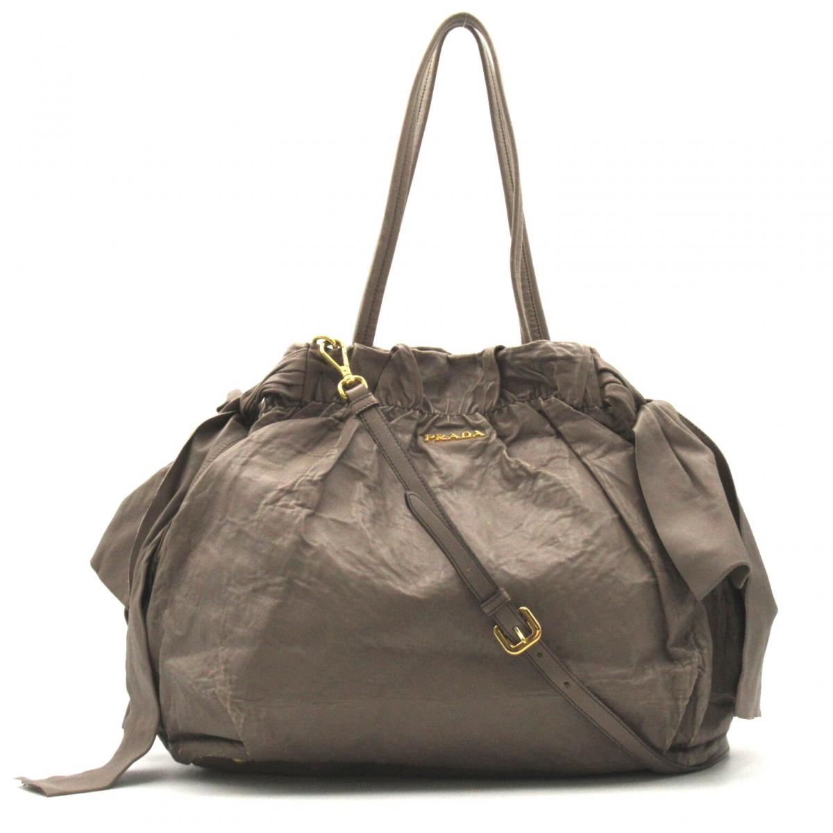 Prada Drawstring Tote Bag Leather Drawstring Tote Bag