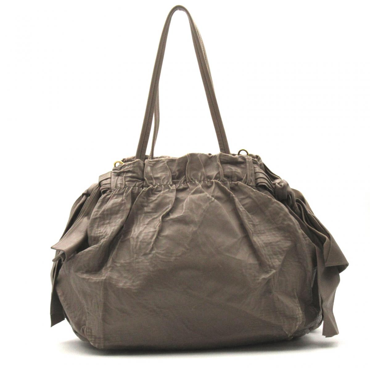 Prada Drawstring Tote Bag Leather Drawstring Tote Bag