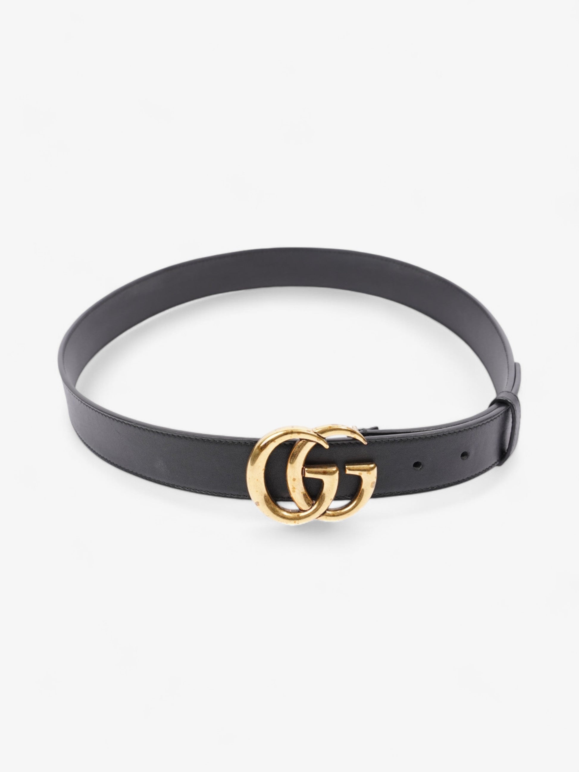 Gucci Marmont Thin Belt Handbag Leather Black Accessory 18