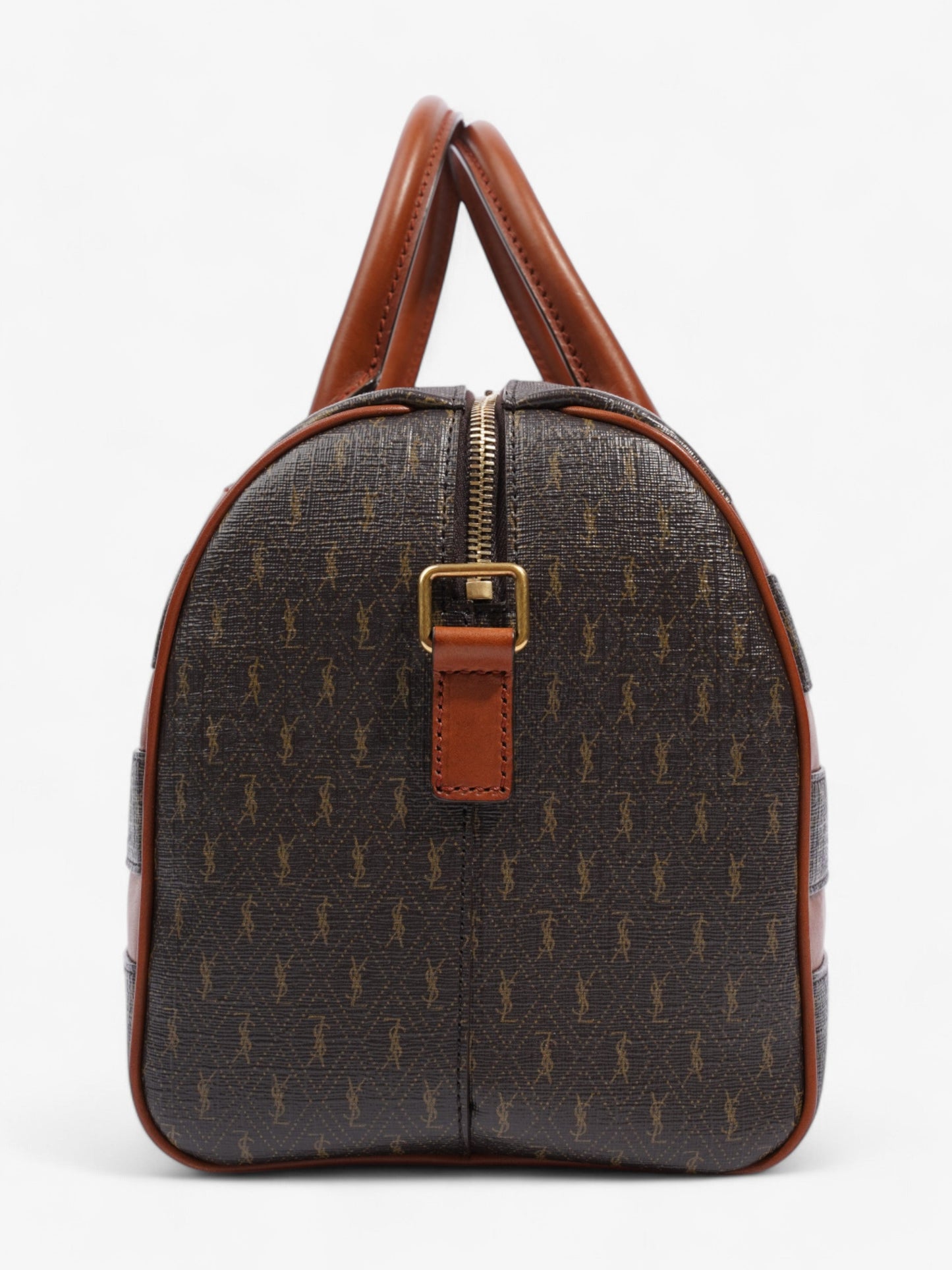 YSL Saint Laurent Le Monogramme Duffle Bag Canvas Brown Shoulder Bag