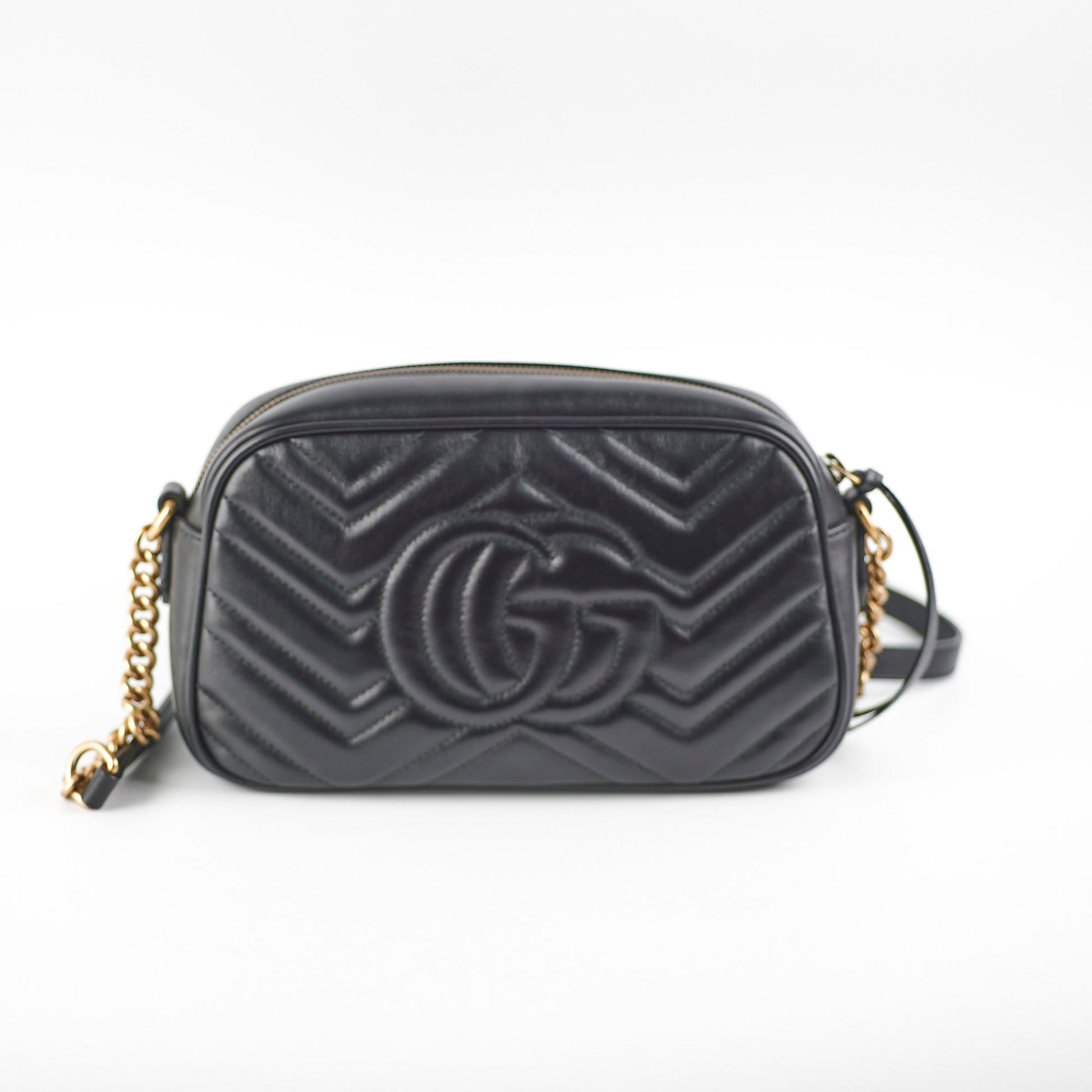 Gucci Marmont Camera Bag Black Small Crossbody Bag Black 1