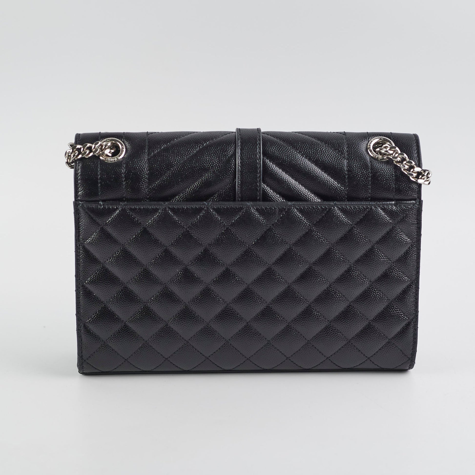 YSL Saint Laurent Envelope Shoulder Bag Black