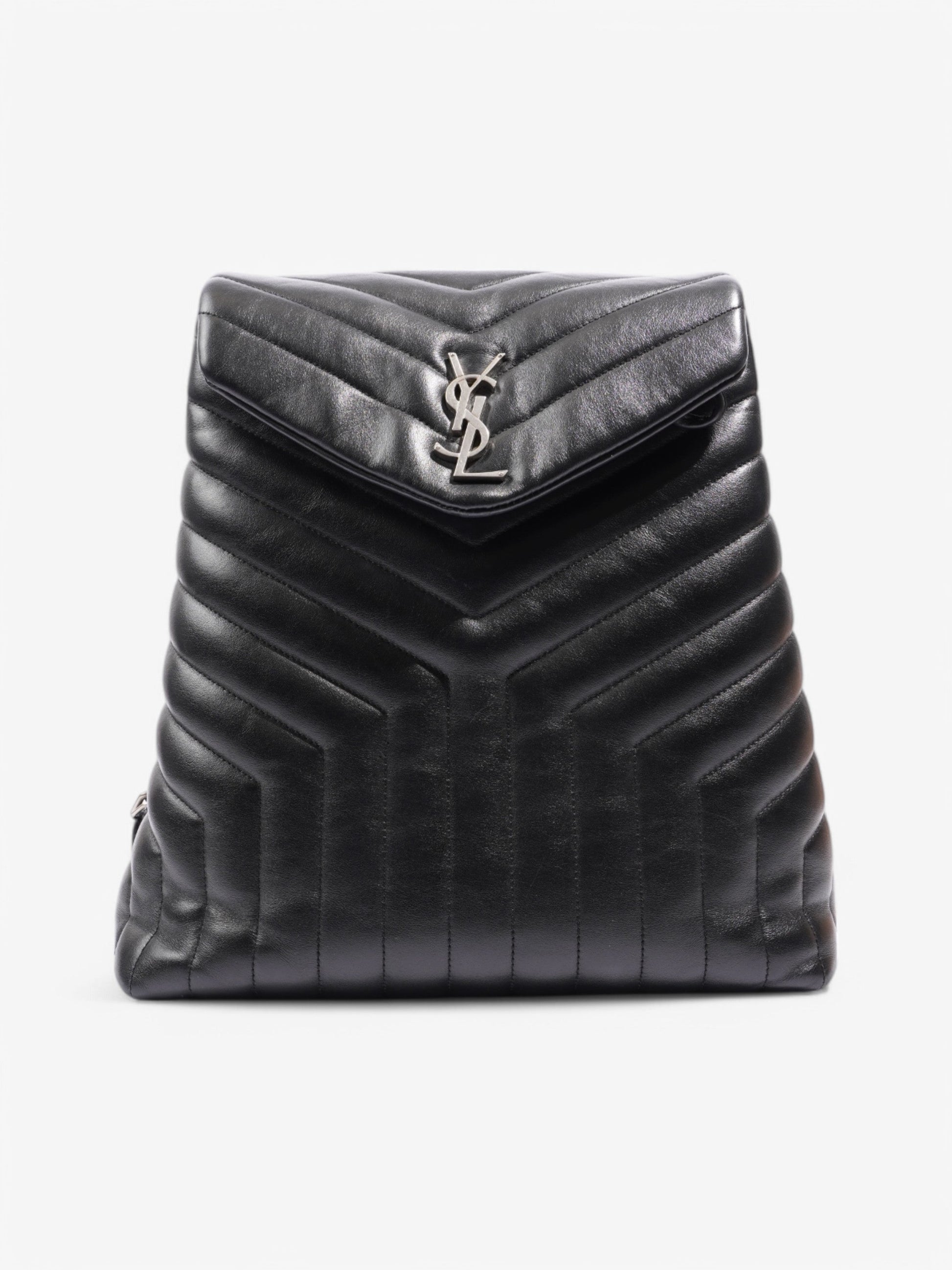 YSL Saint Laurent Backpack Leather Black