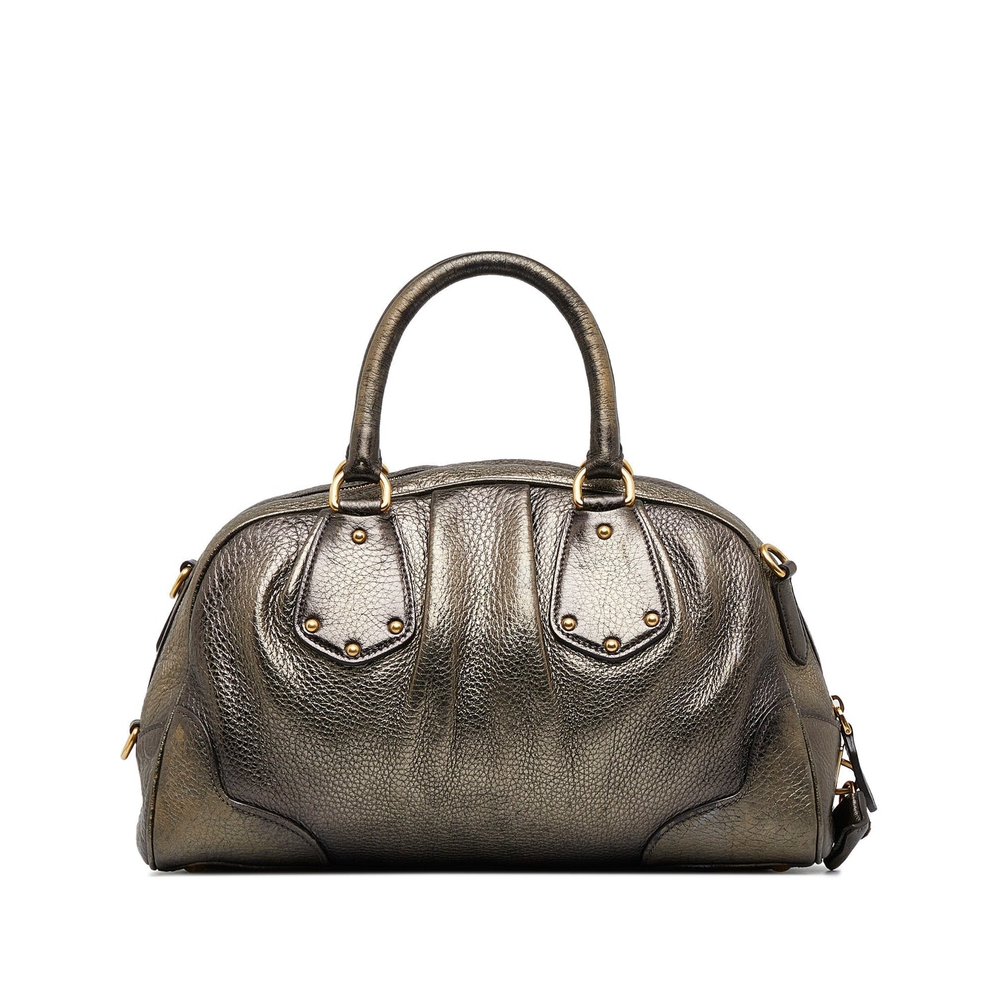 Prada Cervo Antik Bowler Bag Travel Bag
