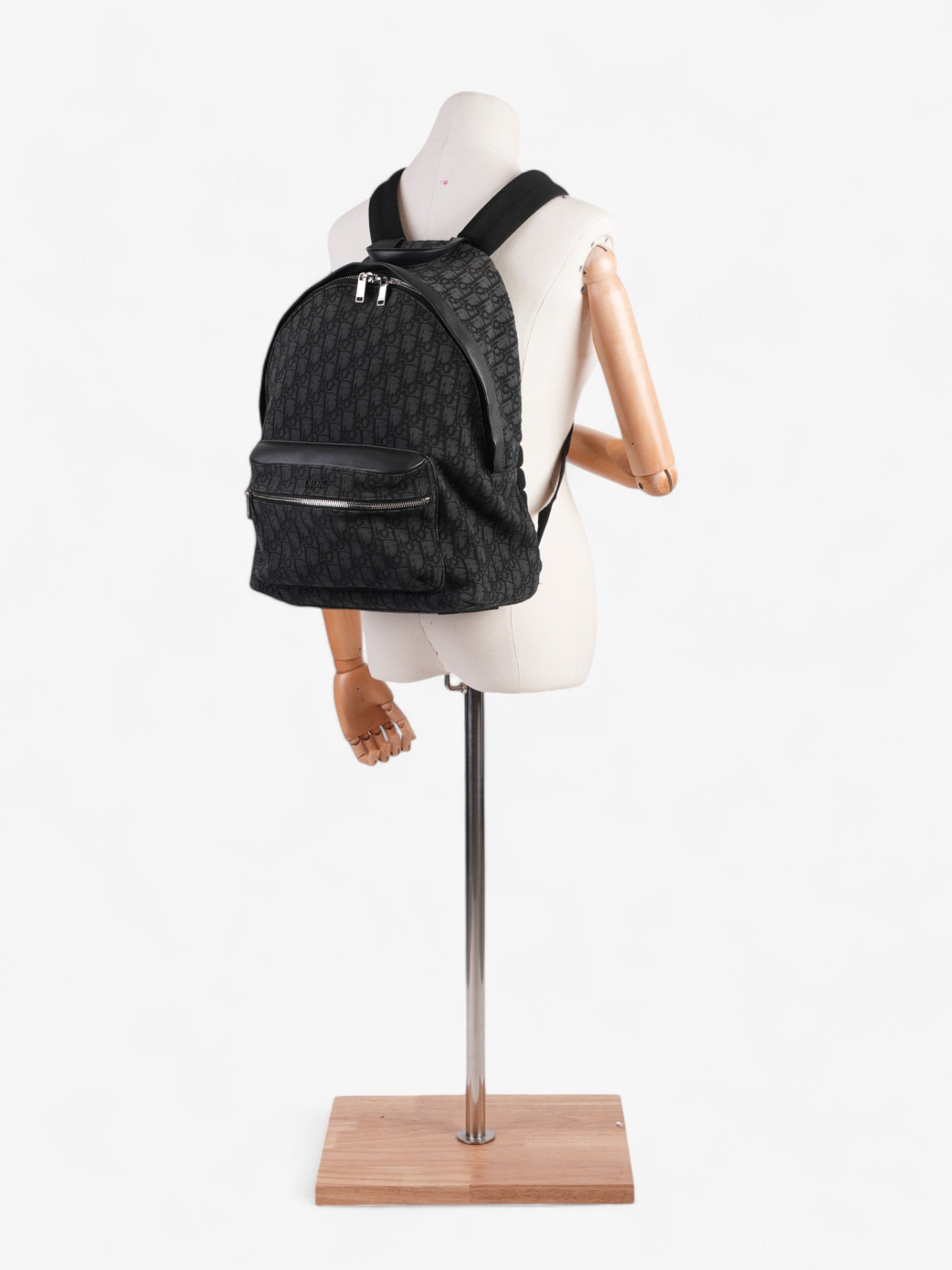 Dior Christian Trotter Backpack Oblique Canvas Black