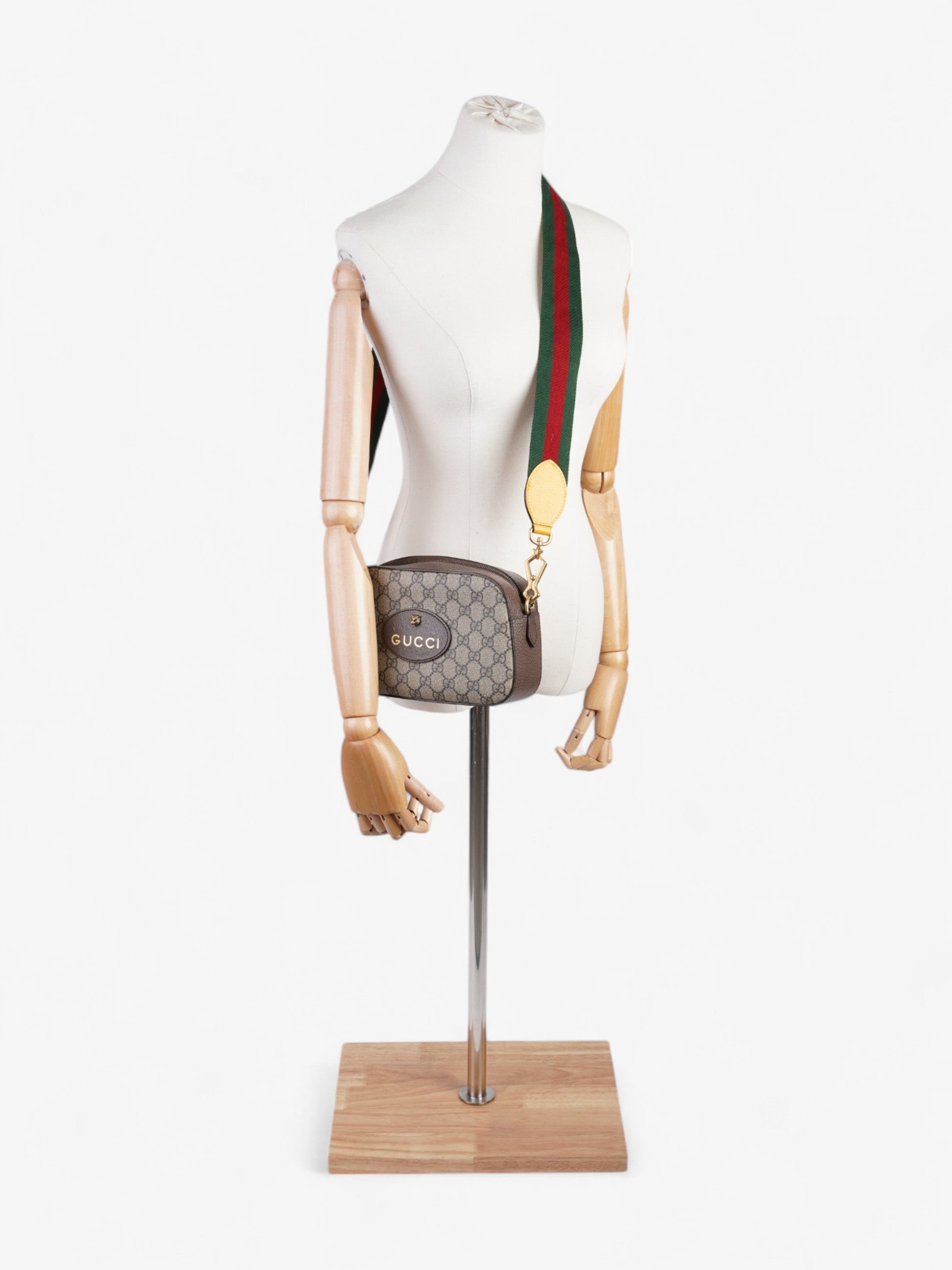 Gucci Messenger Bag Supreme Yellow Coated Canvas Crossbody Bag