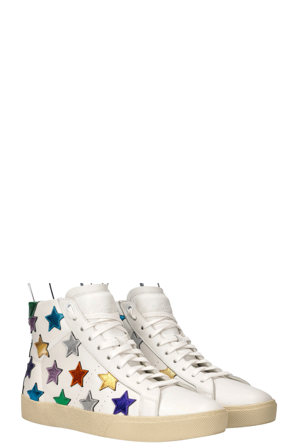 High Top Sneakers Stars White Shoes