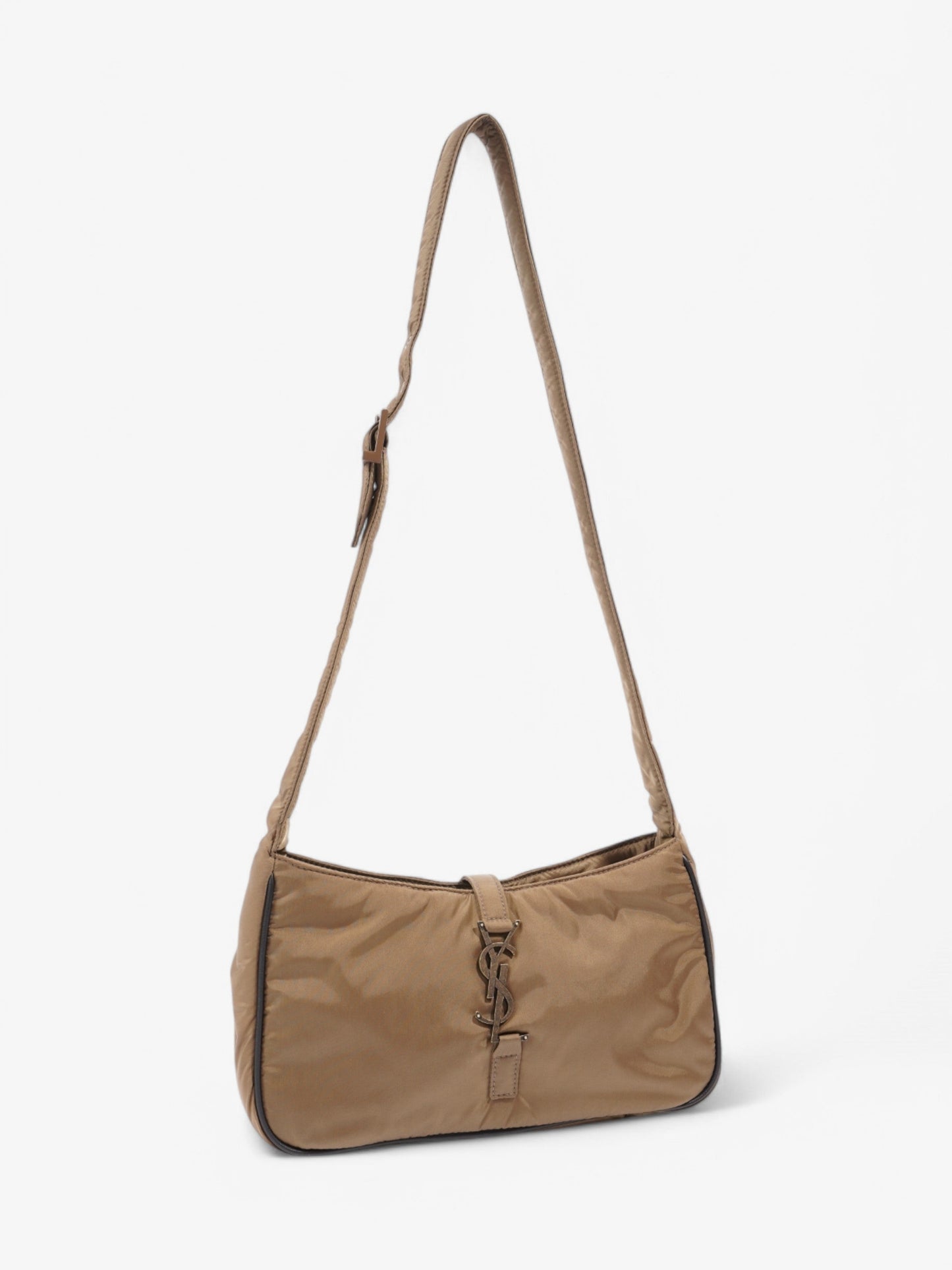YSL Saint Laurent Shoulder Bag Khaki Nylon