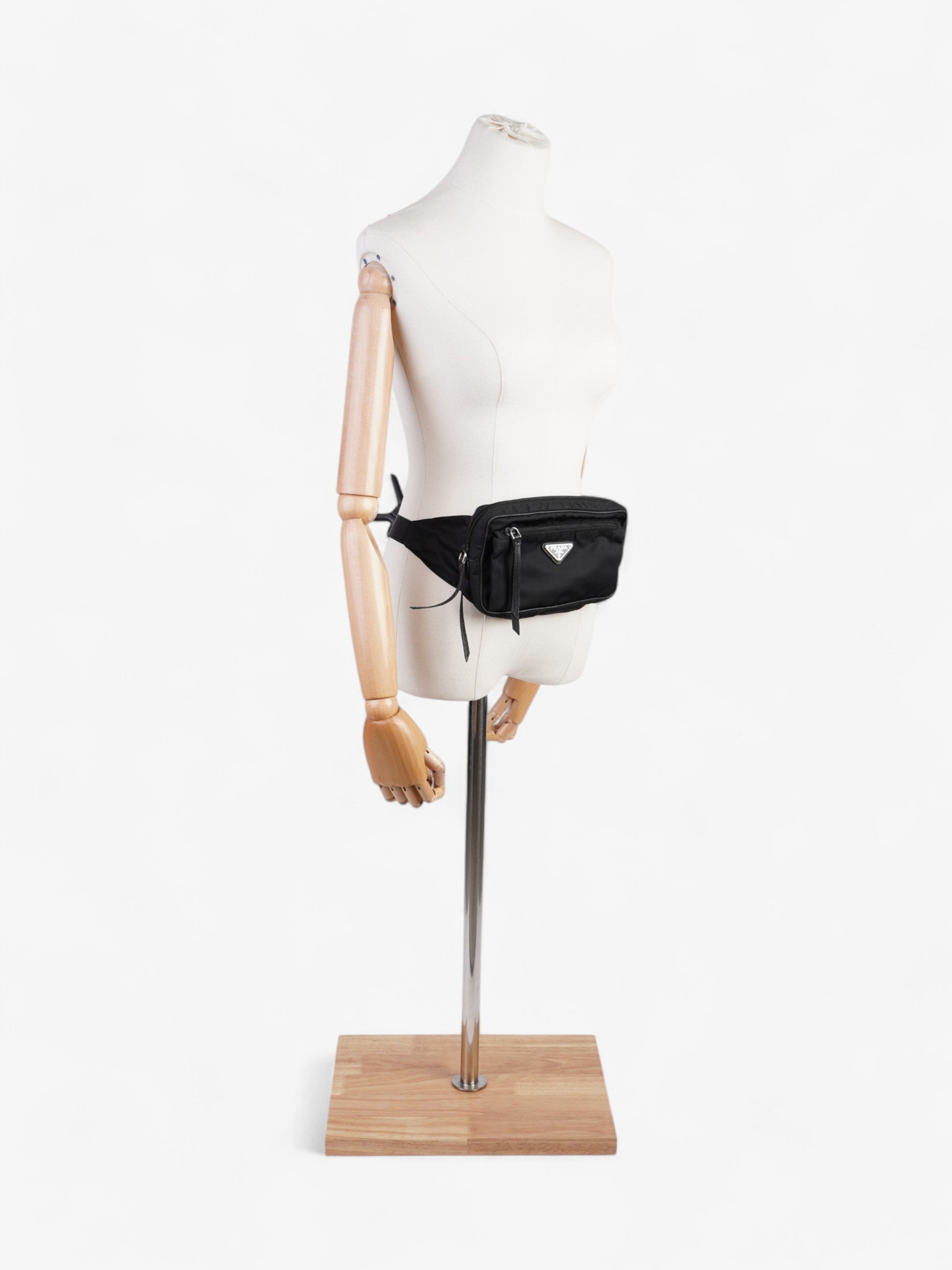 Prada Bum Bag Nylon Black Travel Bag