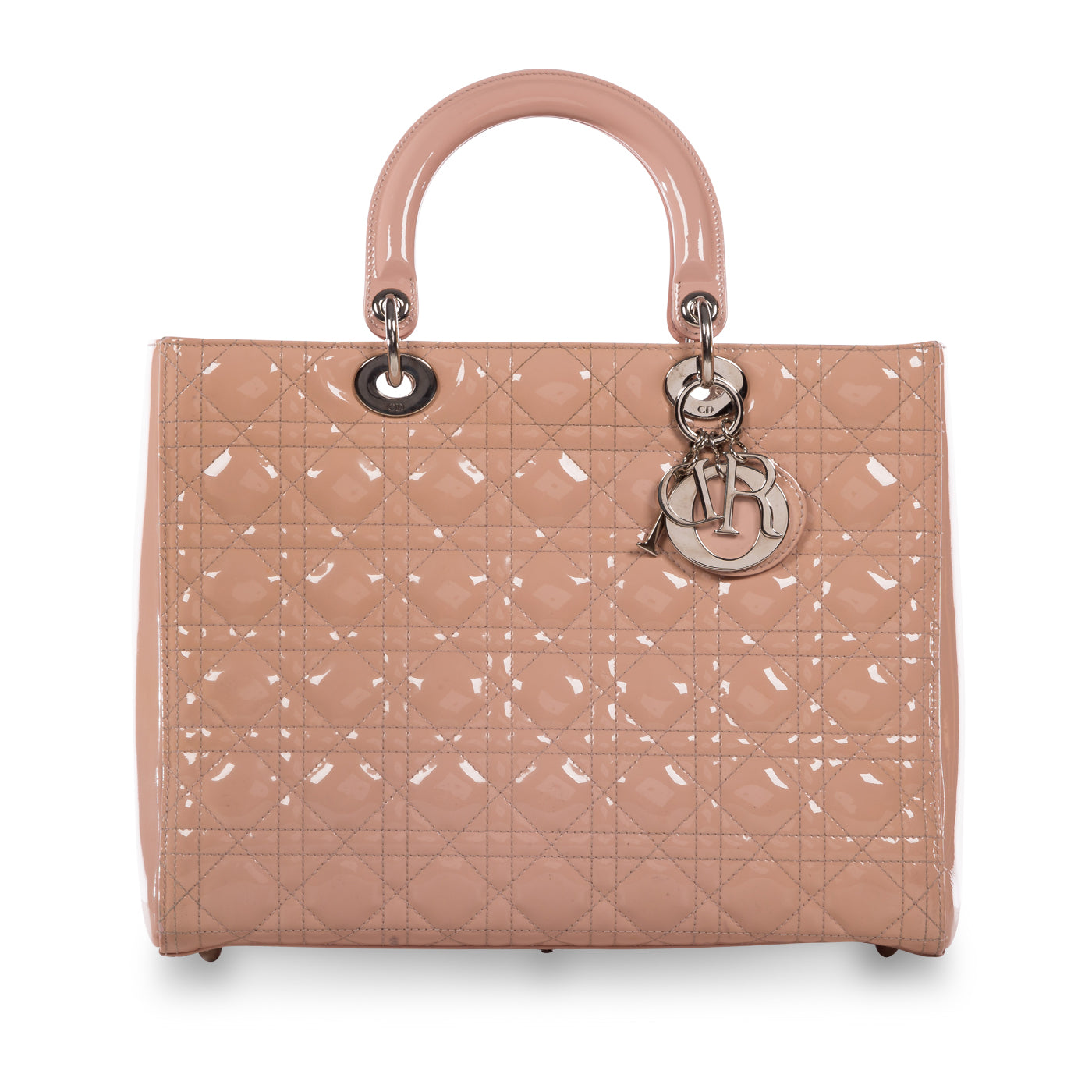 Dior Christian Lady Shoulder Bag Leather Patent Leather Patent 1