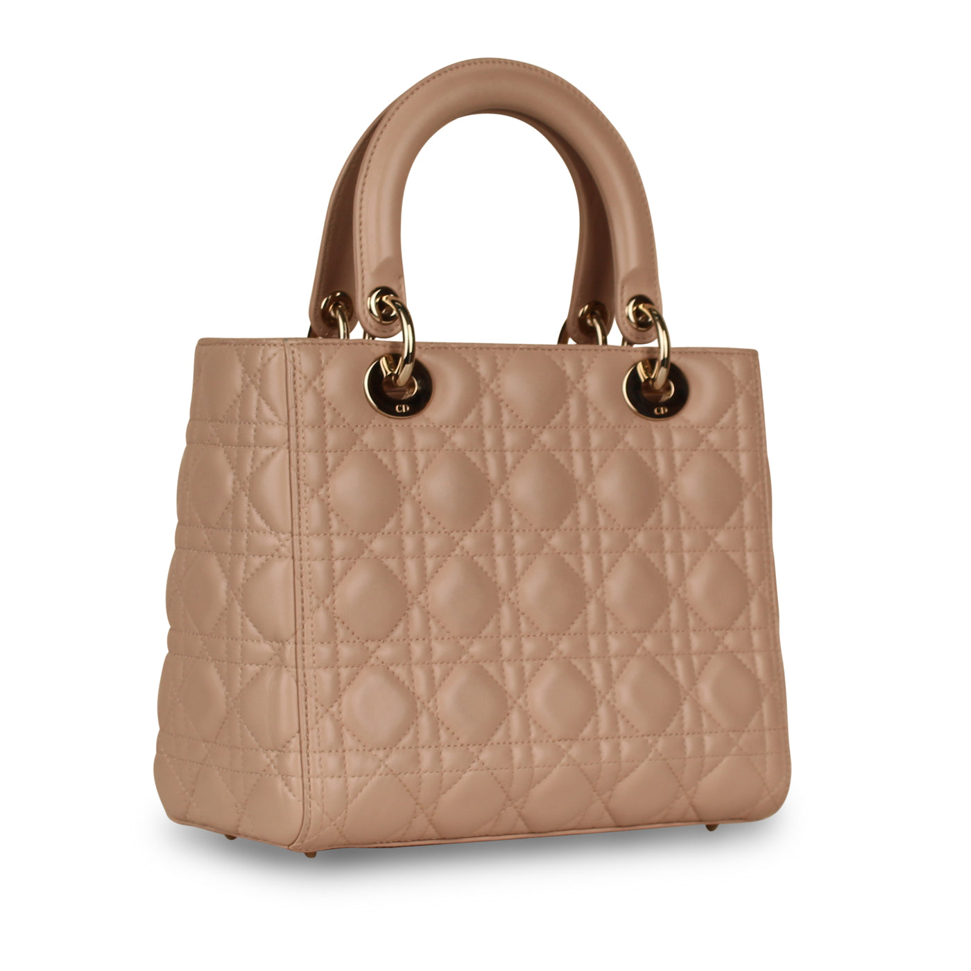 Dior Christian Lady Crossbody Bag Medium Dior Medium Nude