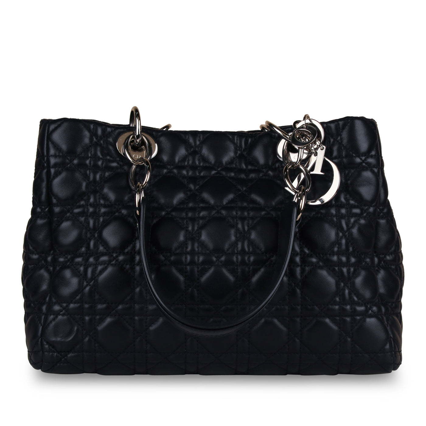 Dior Christian Lady Tote Navy Shoulder Bag