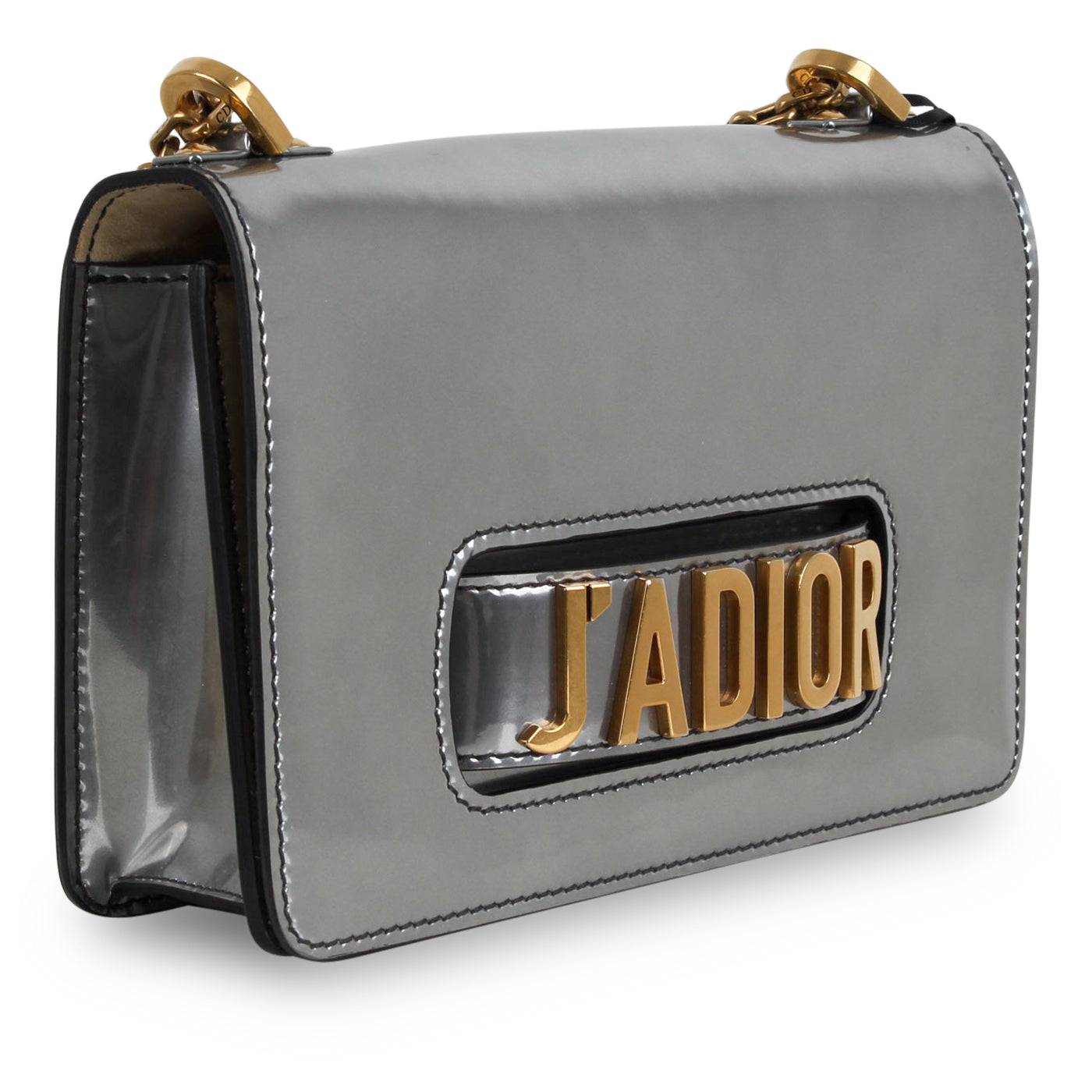 Dior Christian A Bag Flap Crossbody Bag Bag Metallic Silver