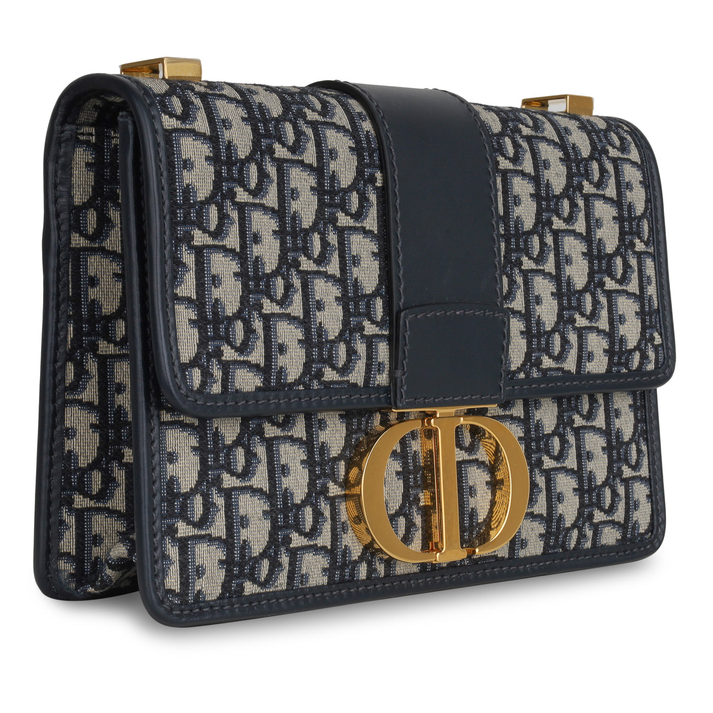 Dior Christian Montaigne Bag Oblique Canvas Crossbody Bag Oblique Canvas Navy