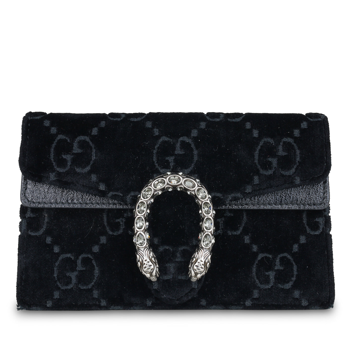 Gucci Dionysus Super Crossbody Bag Mini Black Velvet