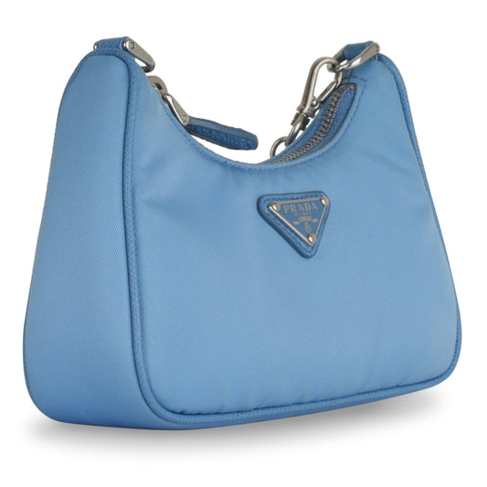 Prada Re Edition Shoulder Bag Mini Cornflower Blue Shw