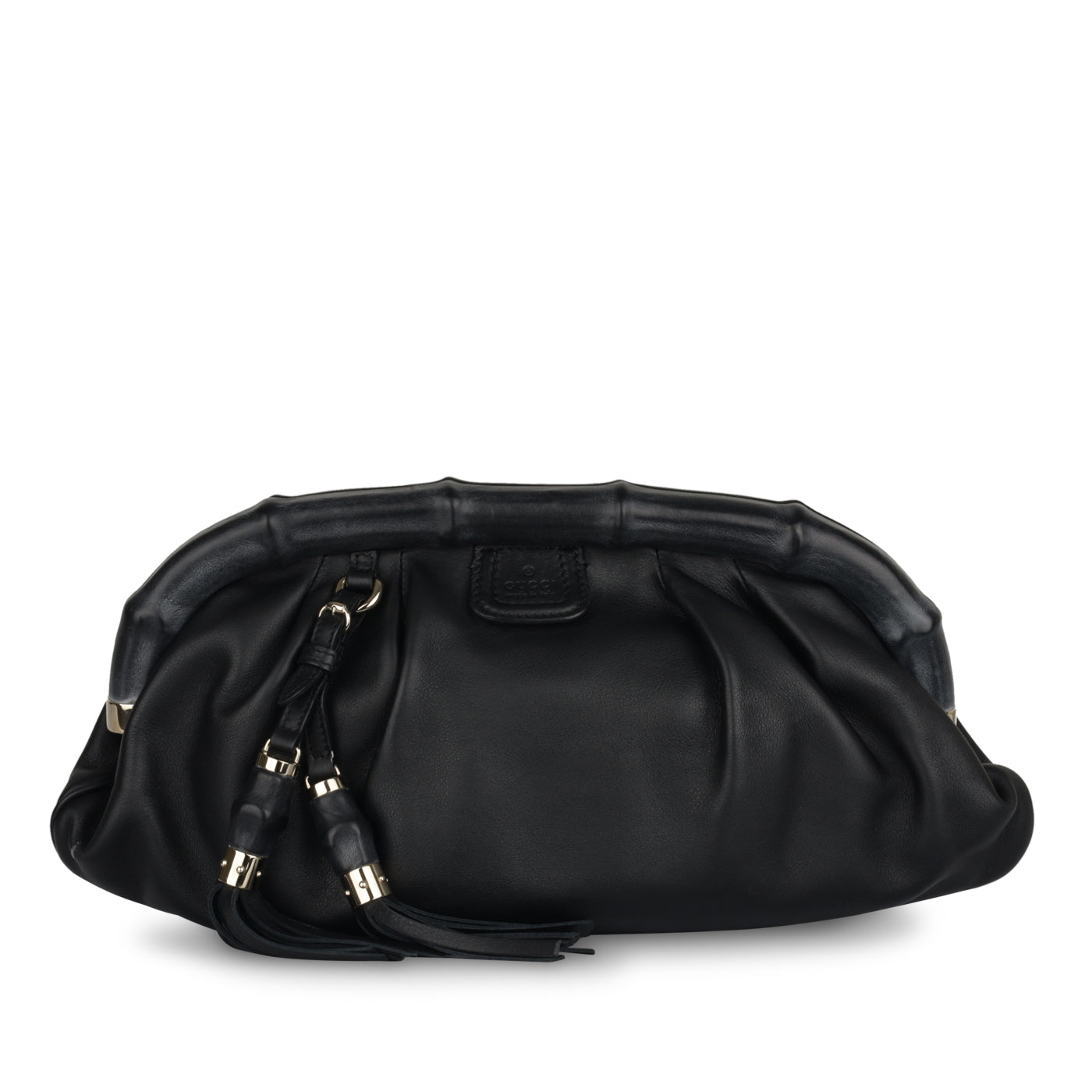 Gucci Bamboo Frame Clutch Crossbody Bag