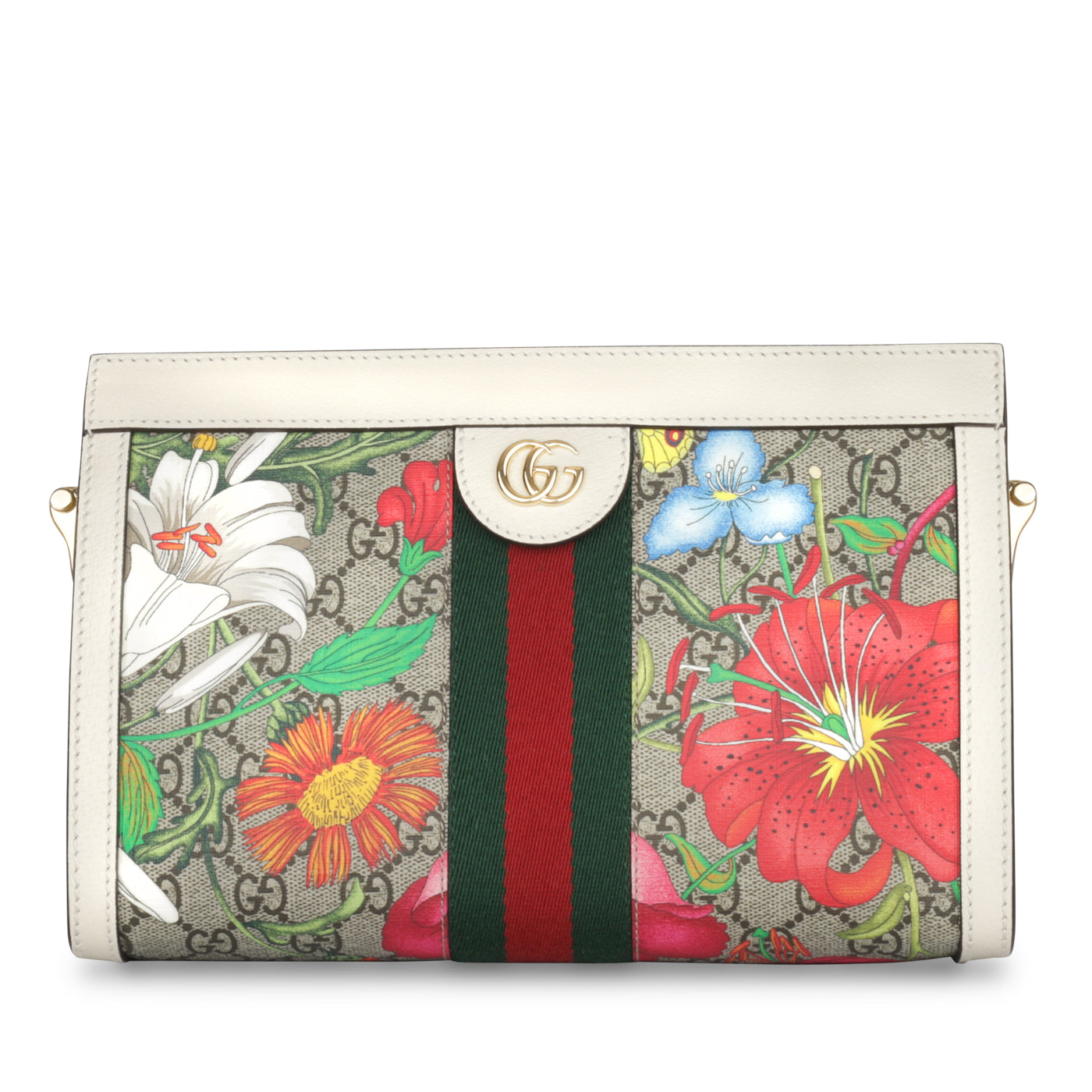 Gucci Floral Ophidia Square Shoulder Bag Crossbody Bag
