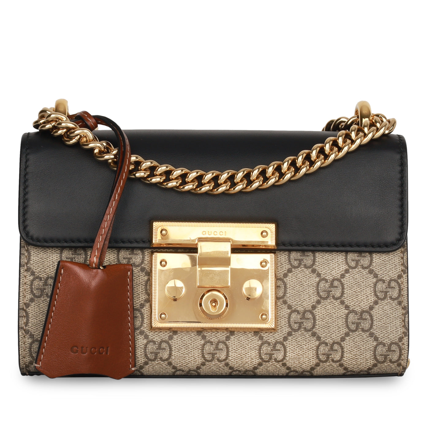 Gucci Padlock Bag Small Crossbody Bag Canvas Ghw