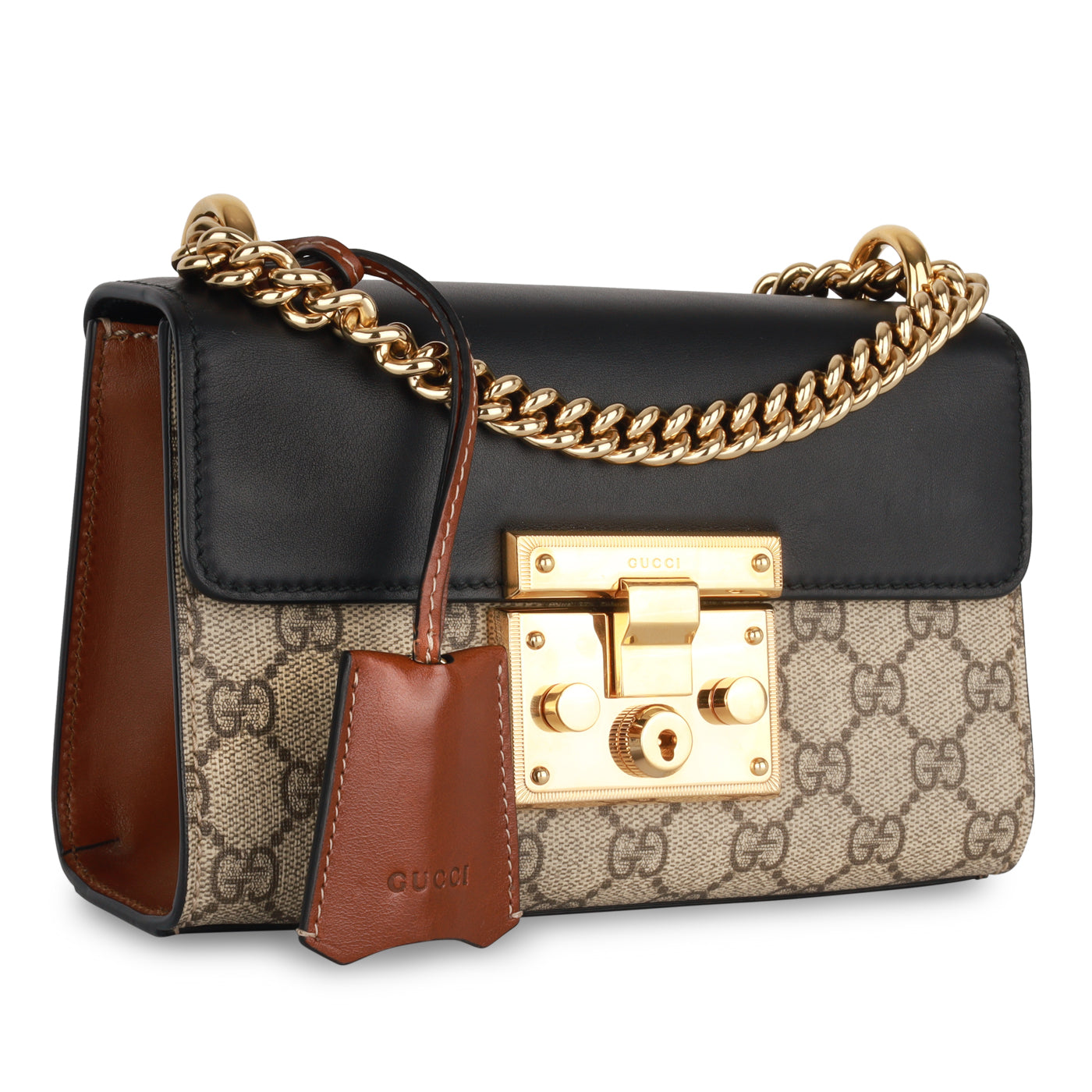 Gucci Padlock Bag Small Crossbody Bag Canvas Ghw