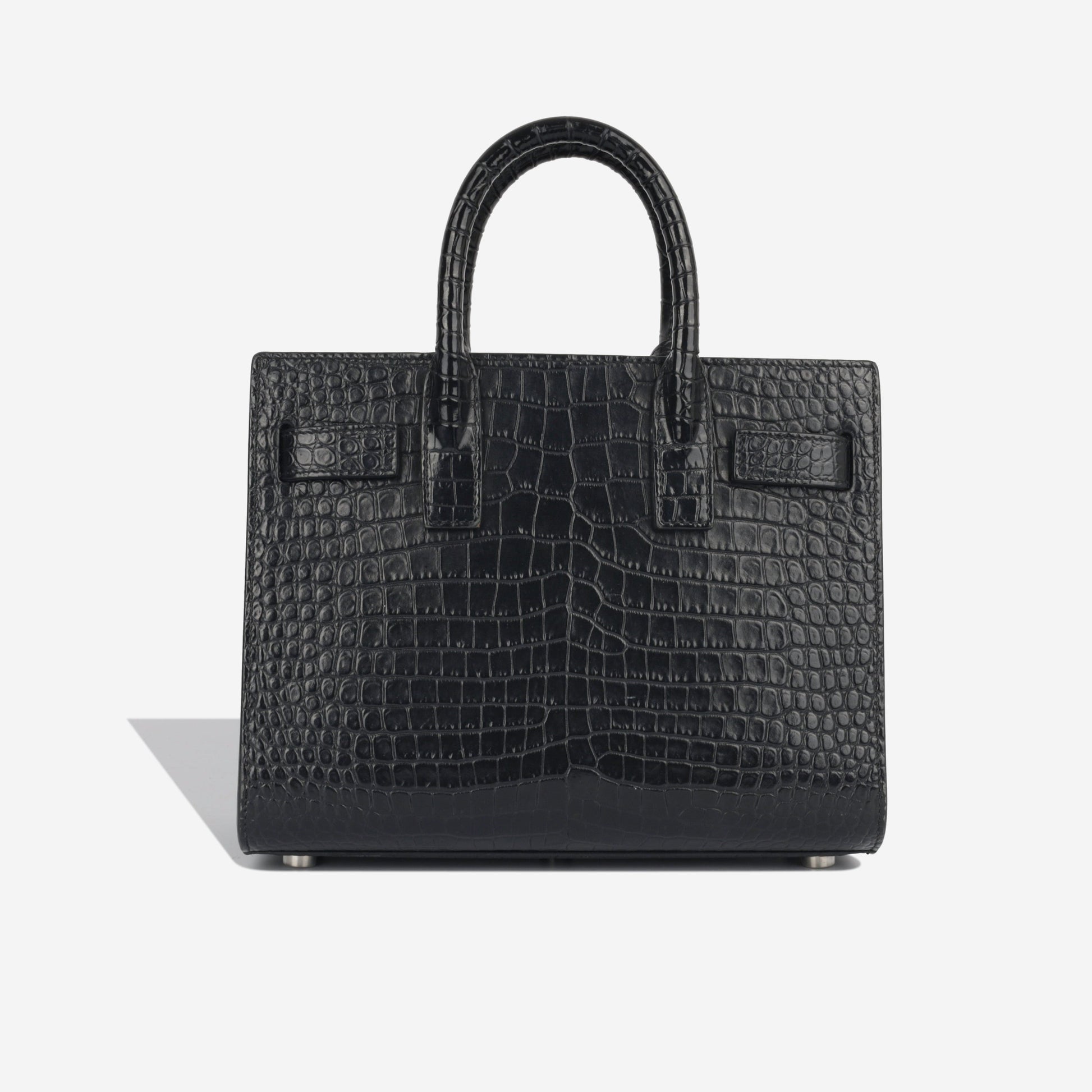 YSL Saint Laurent Nano Sac De Jour Shoulder Bag Embossed Shw 1