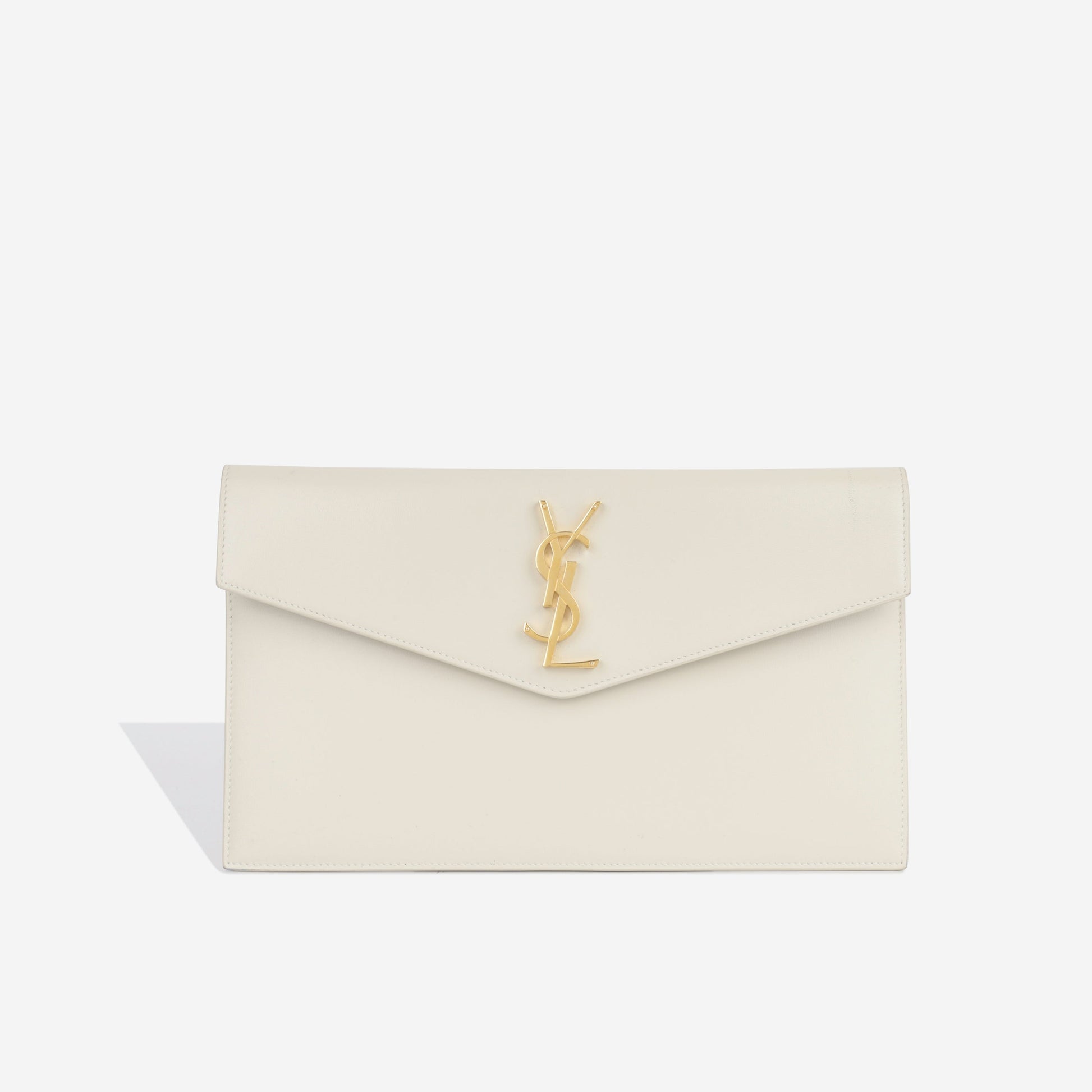 YSL Saint Laurent Uptown Pouch Smooth Calfskin Clutch Bag