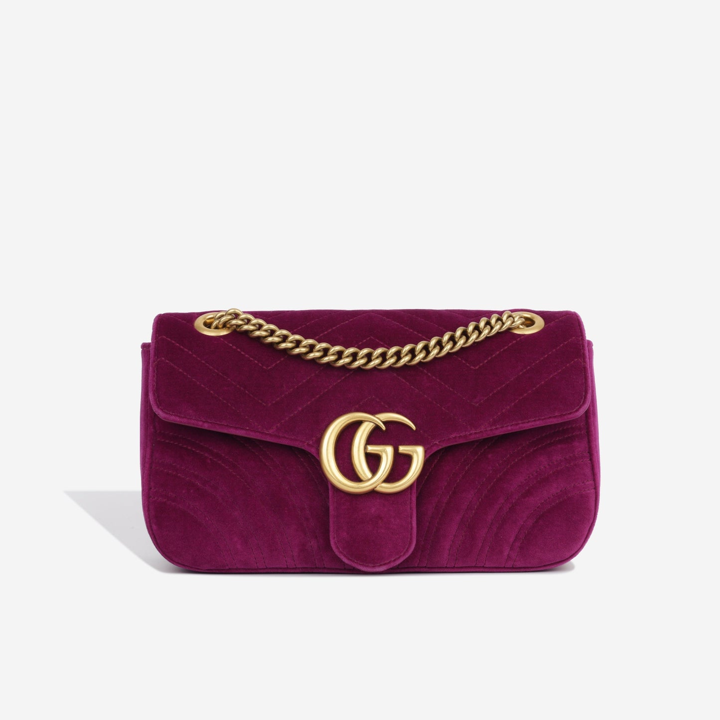 Gucci Velvet Marmont Shoulder Bag