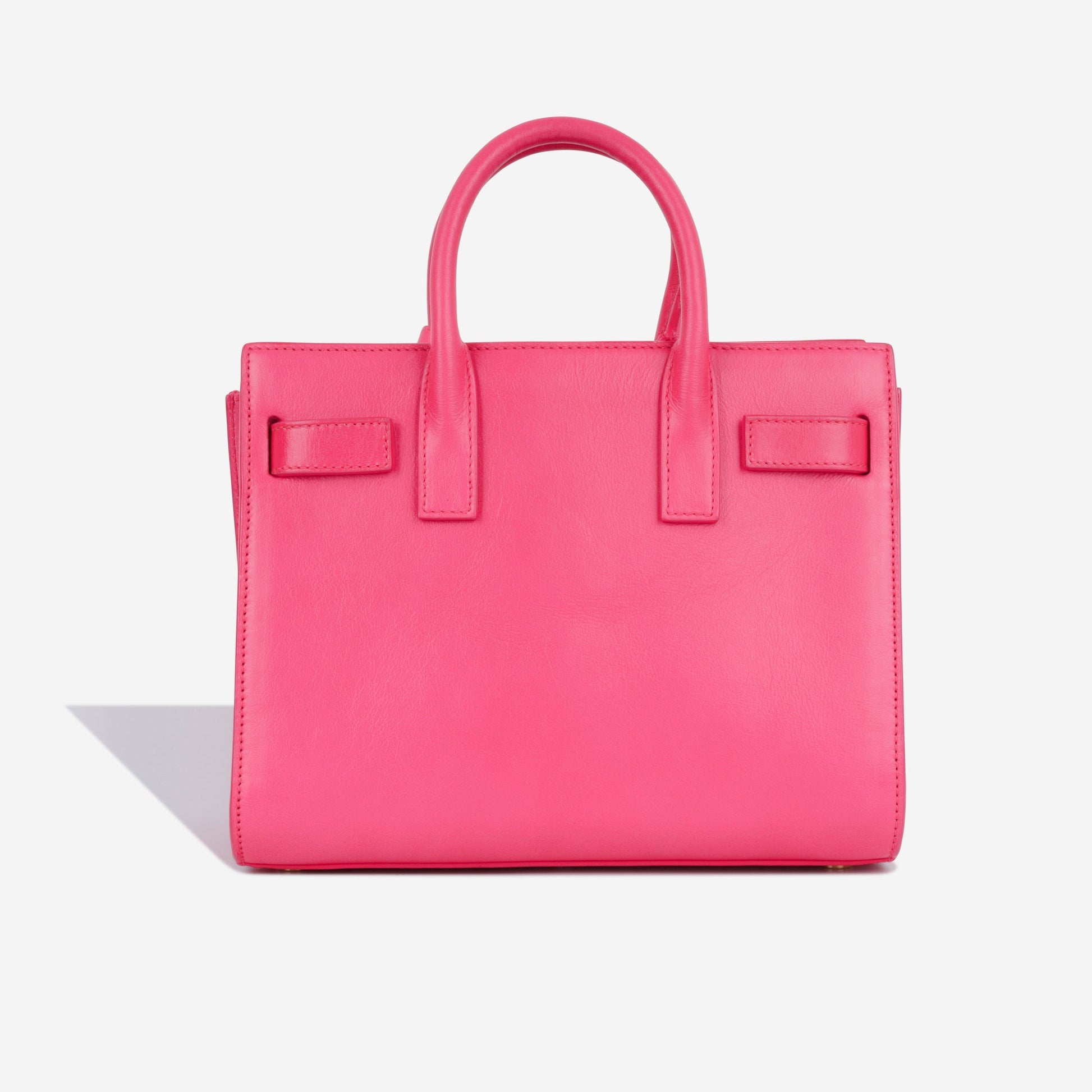 YSL Saint Laurent Nano Sac De Jour Shoulder Bag Pink Calfskin Ghw