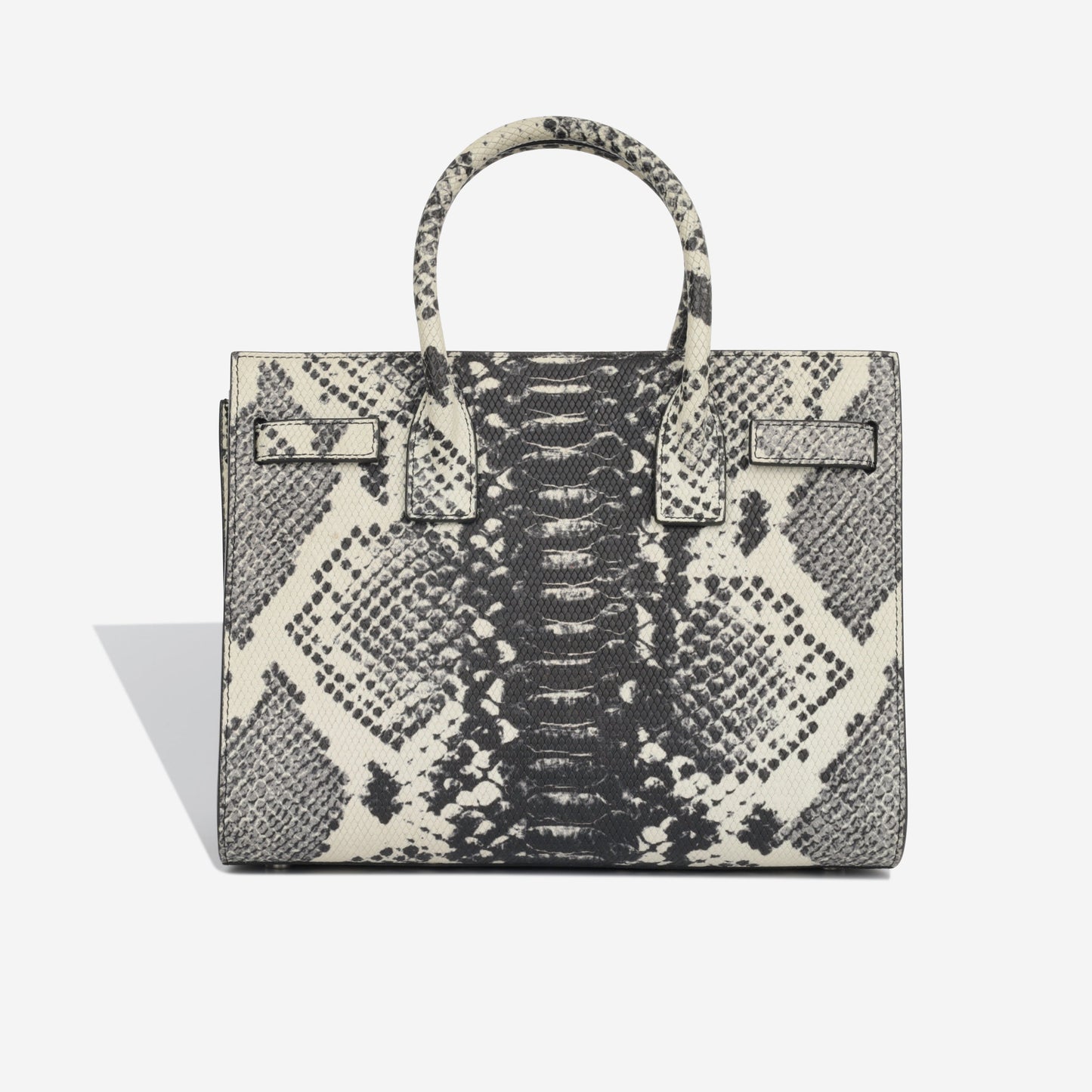 YSL Saint Laurent Sac De Jour Crossbody Bag Baby Python Embossed Shw
