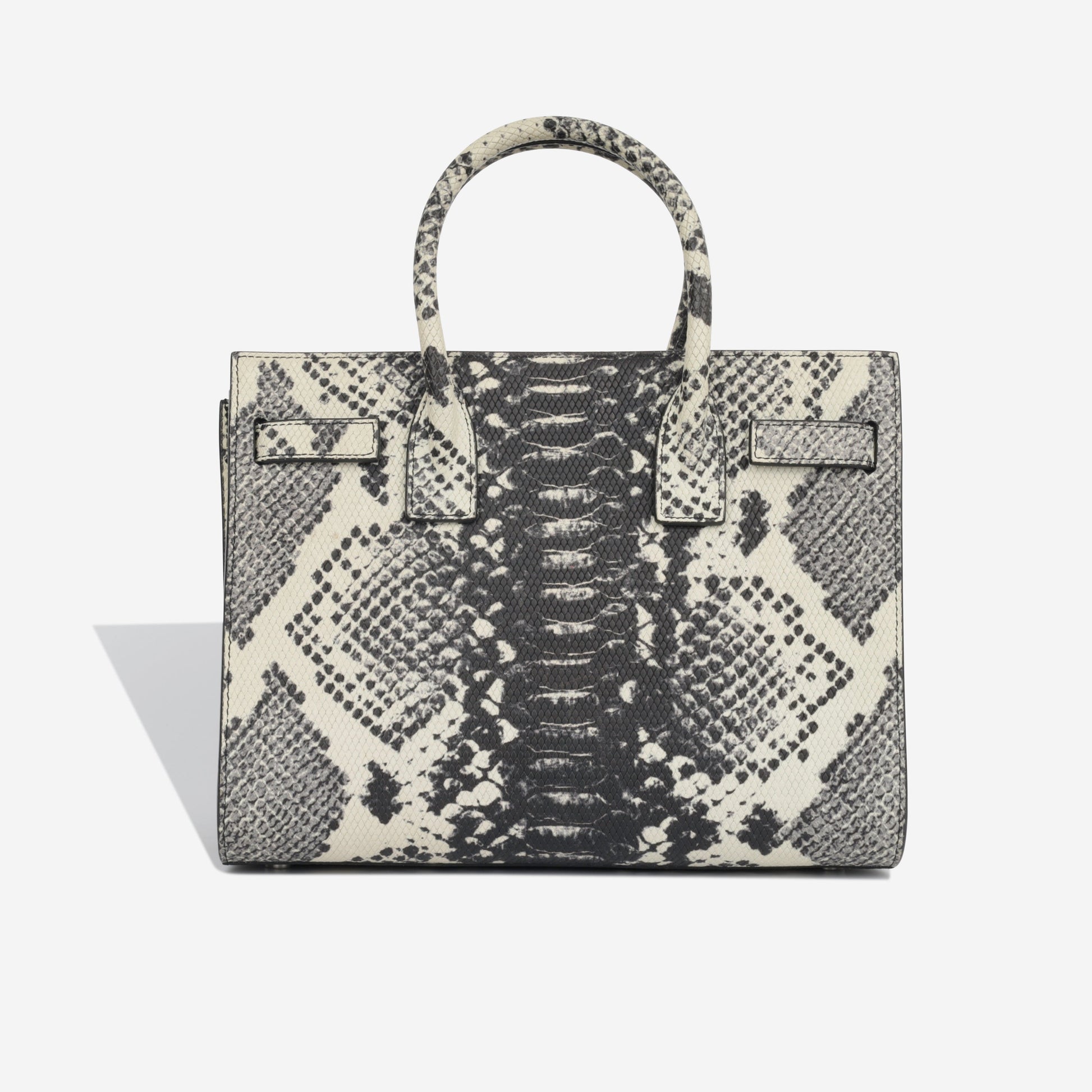 YSL Saint Laurent Sac De Jour Crossbody Bag Baby Python Embossed Shw