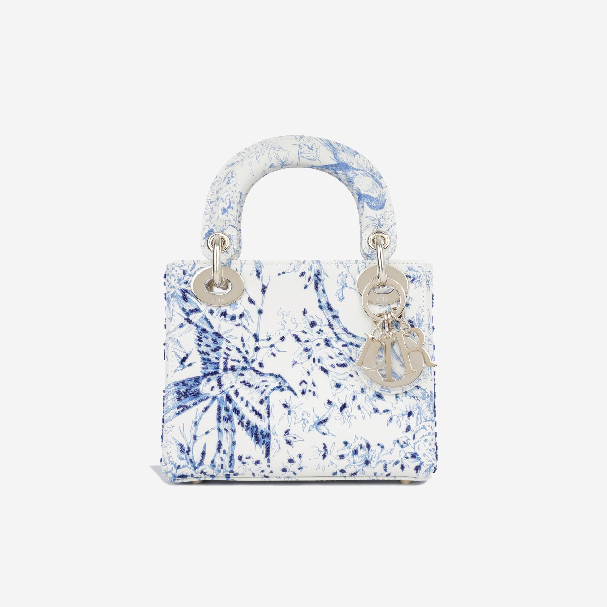 Dior Christian Lady Crossbody Bag Mini Beaded Limited Edition