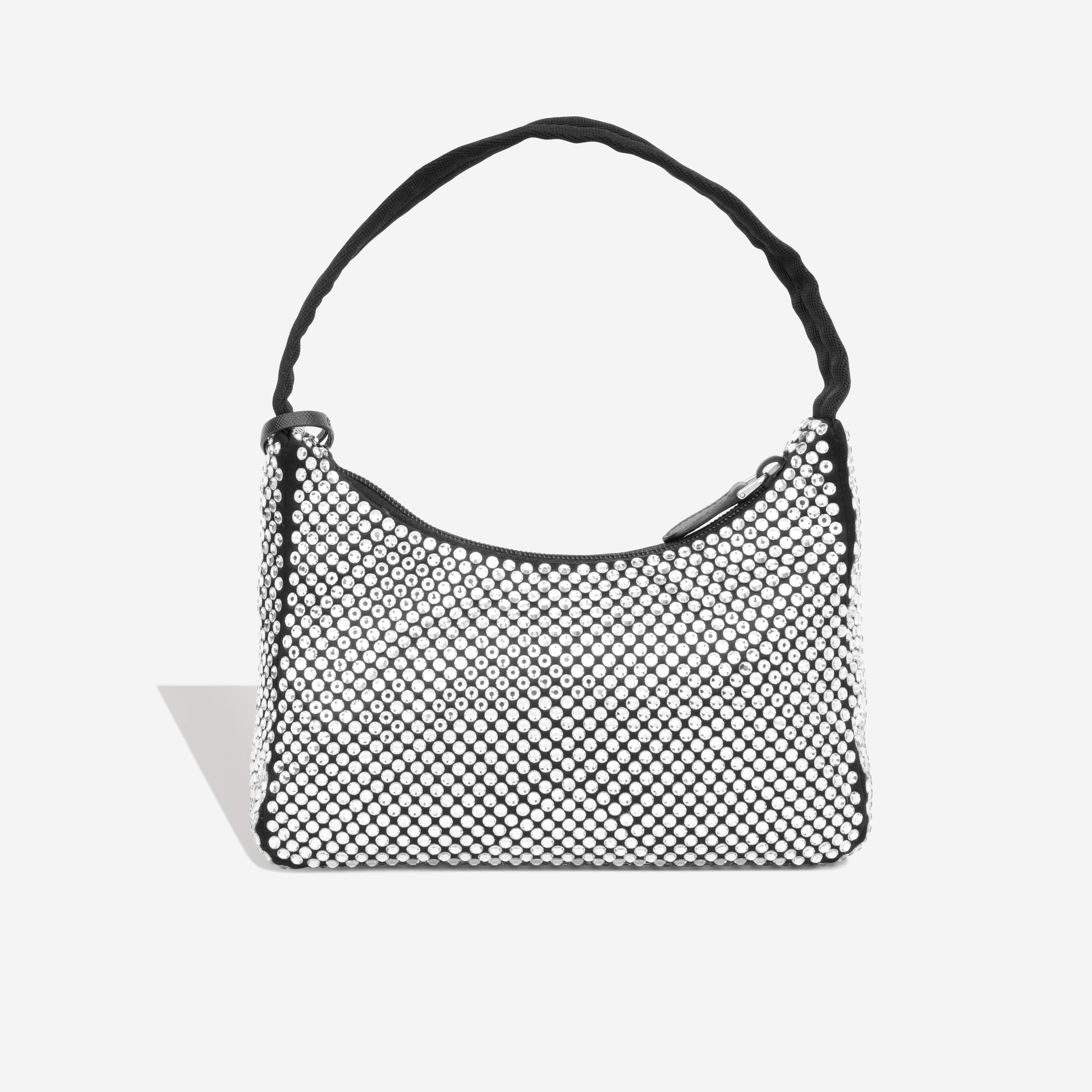 Prada Bag With Crystals Satin Mini Shoulder Bag
