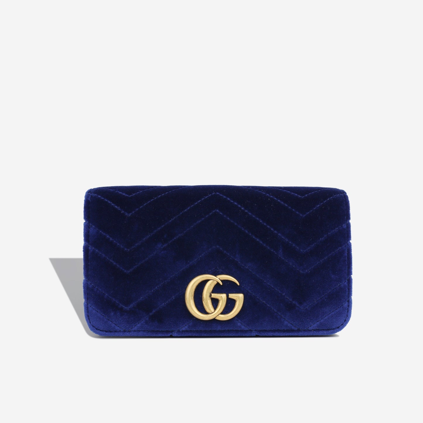 Gucci Velvet Chevron Crossbody Bag Mini Flap