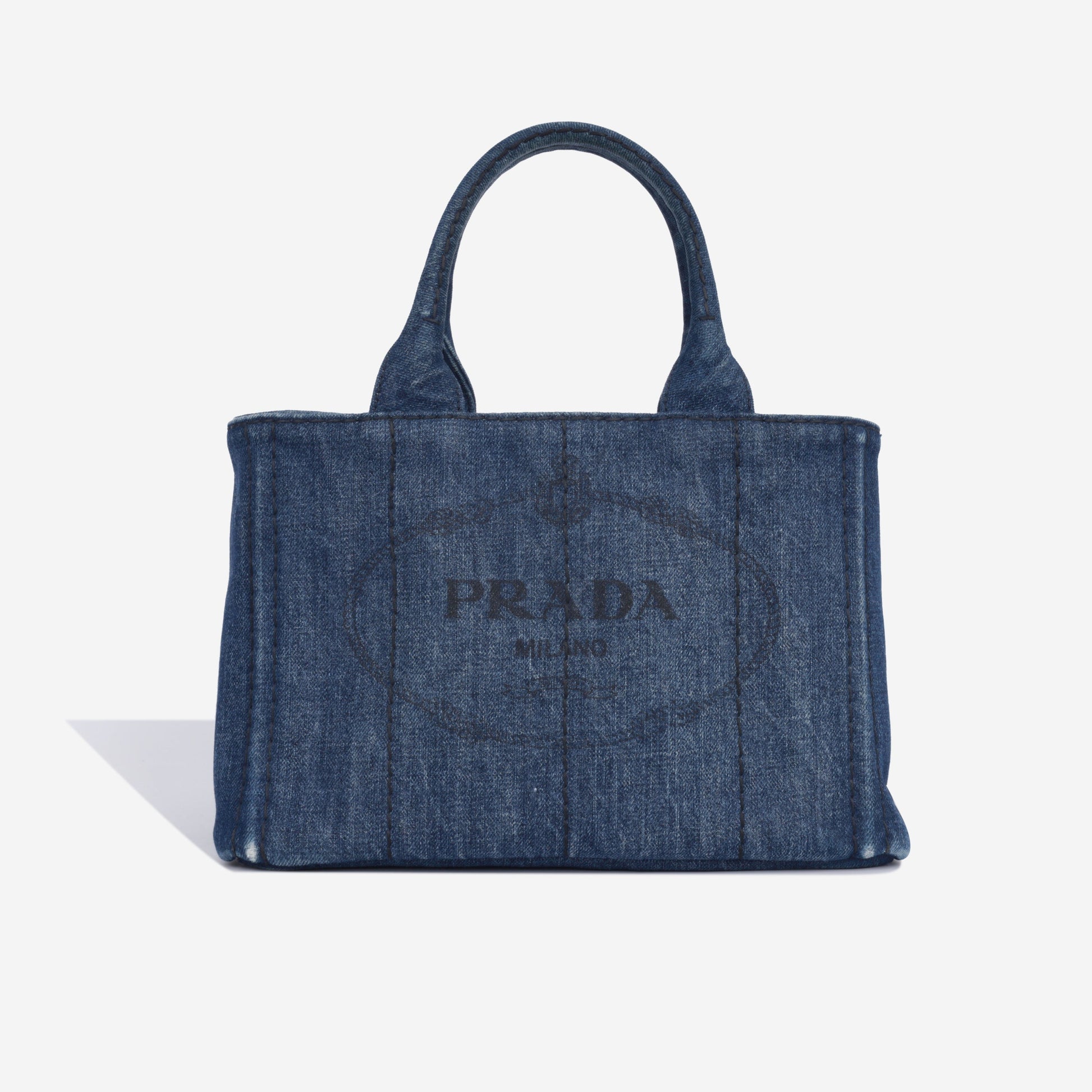 Prada Tote Denim Tote Bag