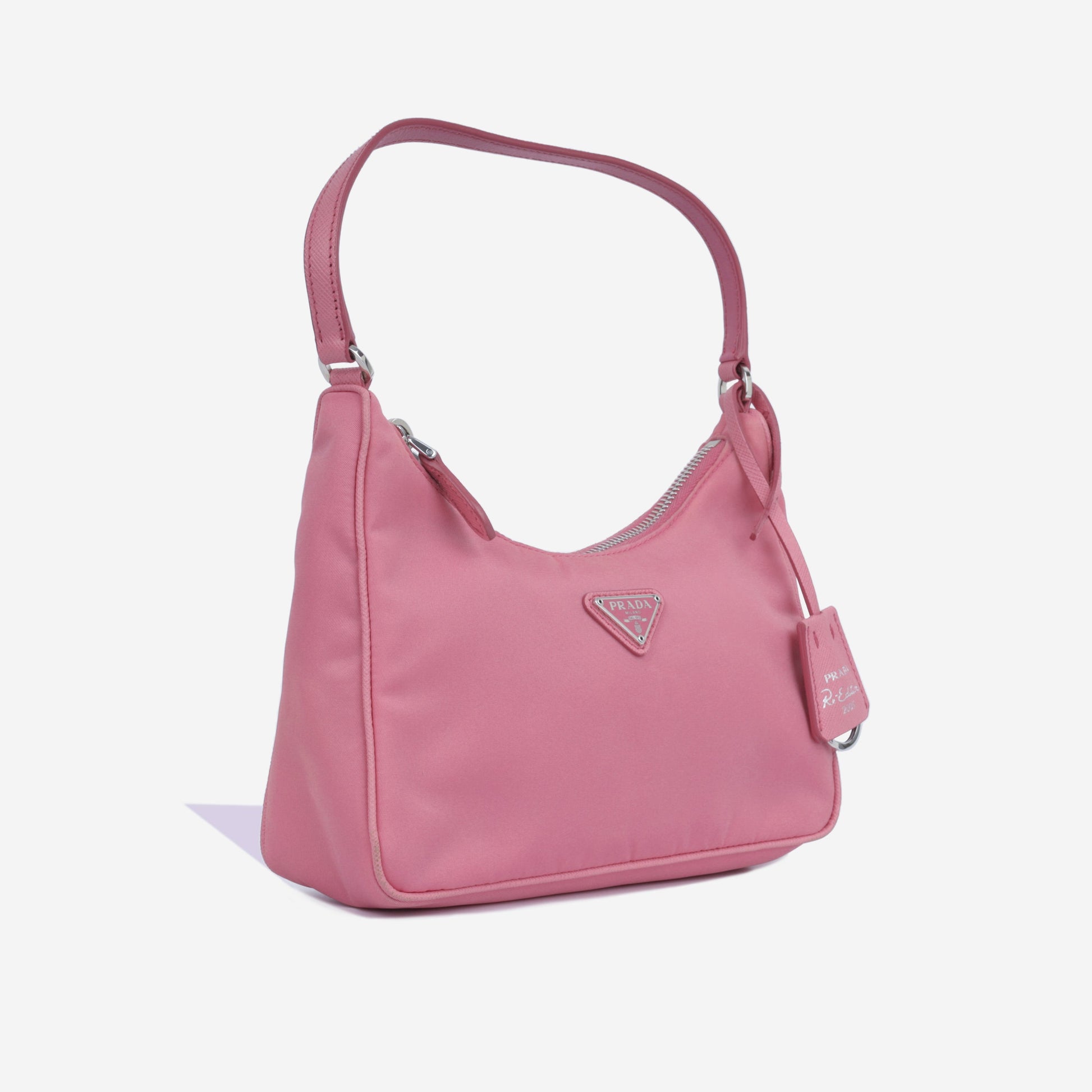 Prada Re Edition Shoulder Bag Nylon Begonia Pink Shw