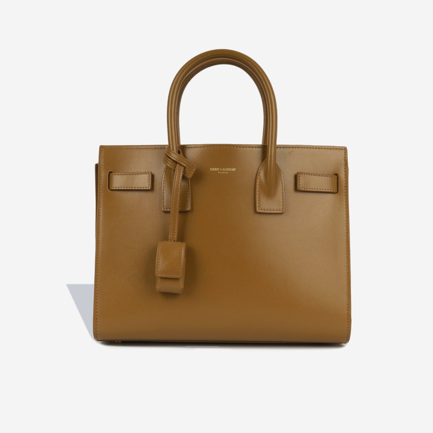 YSL Saint Laurent Sac De Jour Crossbody Bag Baby Tan Calfskin Ghw