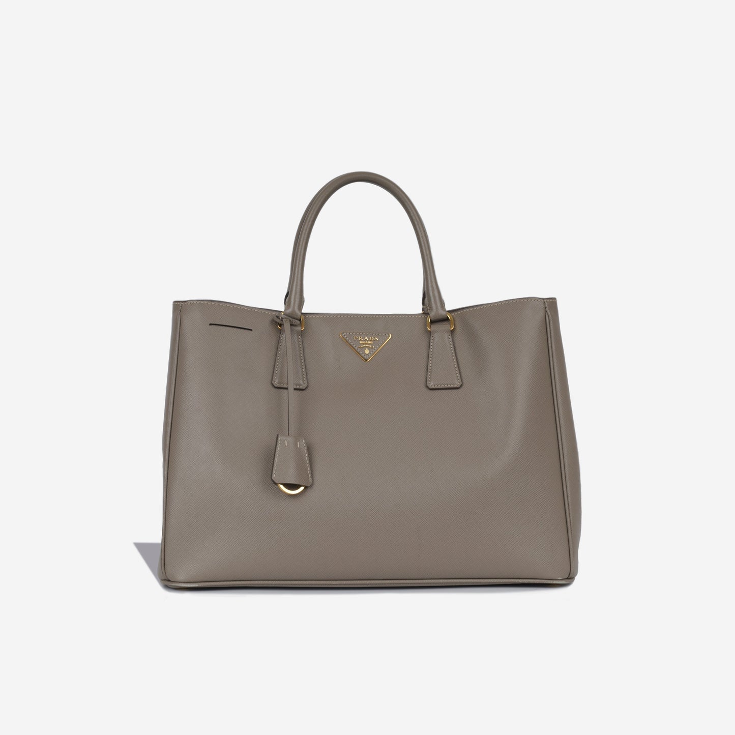 Prada Galleria Tote Bag Medium Grey Saffiano Ghw