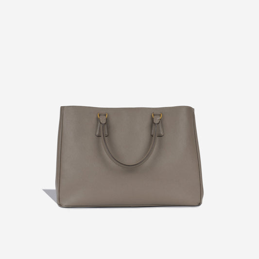 Prada Galleria Tote Bag Medium Grey Saffiano Ghw