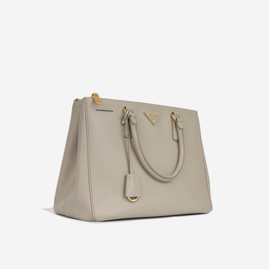 Prada Galleria Tote Bag Large Taupe Saffiano Ghw