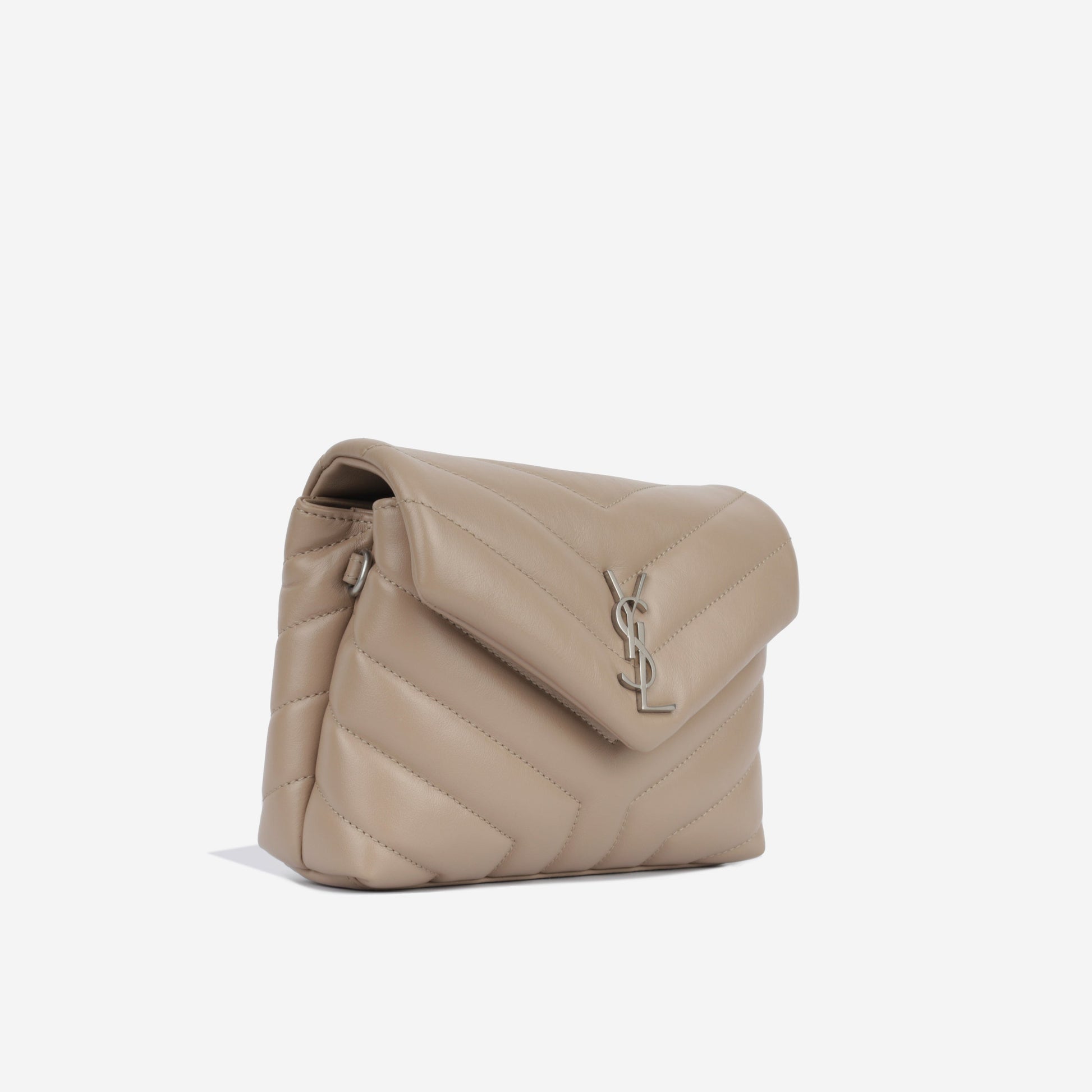 YSL Saint Laurent Loulou Bag Toy Crossbody Bag Bag Taupe Shw