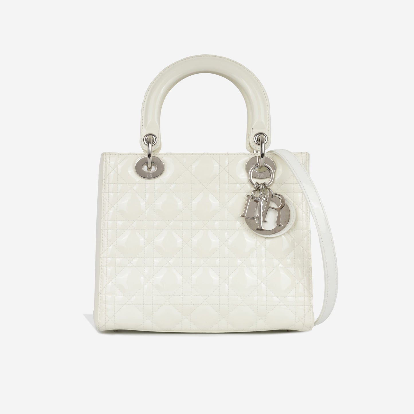 Dior Christian Lady Tote Bag Medium Patent Shw 2009